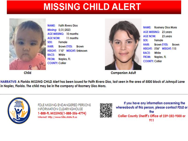 FDLE - UPDATE - A Florida MISSING CHILD Alert has been...