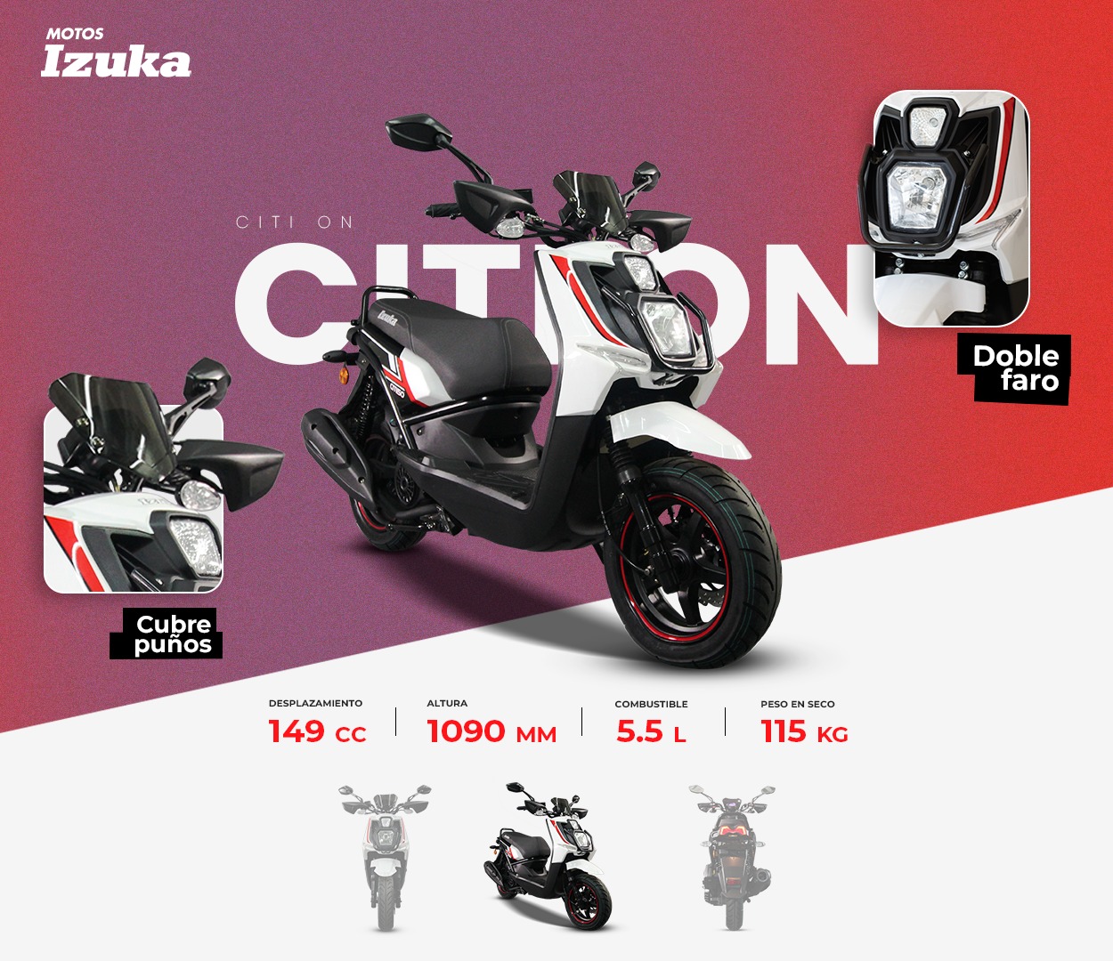 Motos Izuka - Libertad urbana con #CitiOn 🏙 la moto...