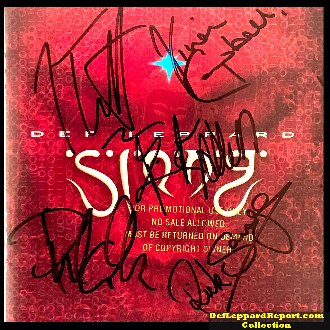Def Leppard Slang 直筆サイン入り CD From the collection: Early promo-only SLANG CD, kindly signed by
