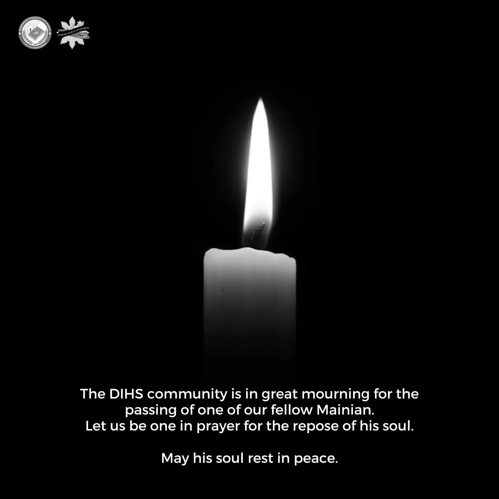 The whole school community is mourning about the passing of our fellow ...