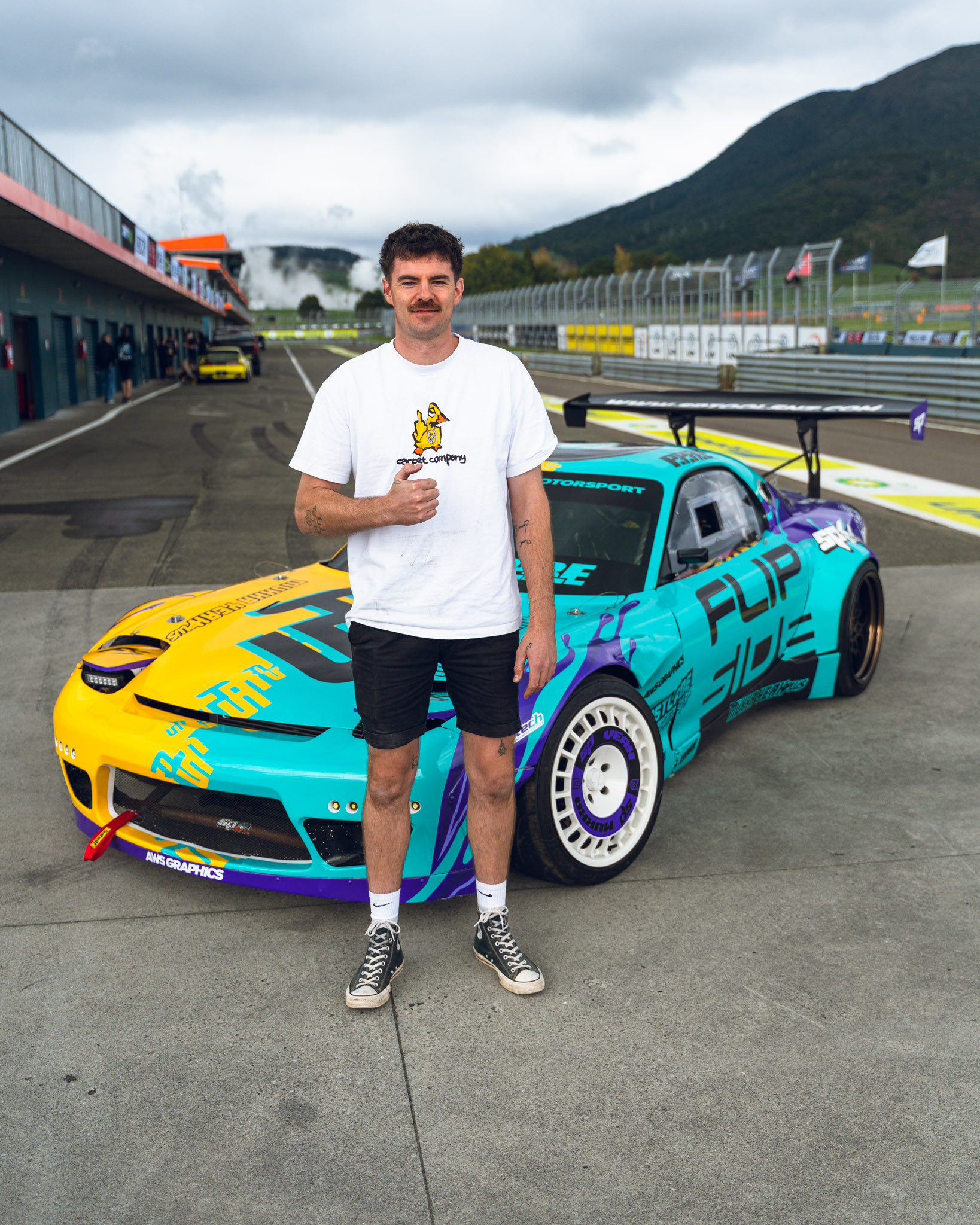 Mukka Motorsport Rx7 all wrapped! And now it could be yours!