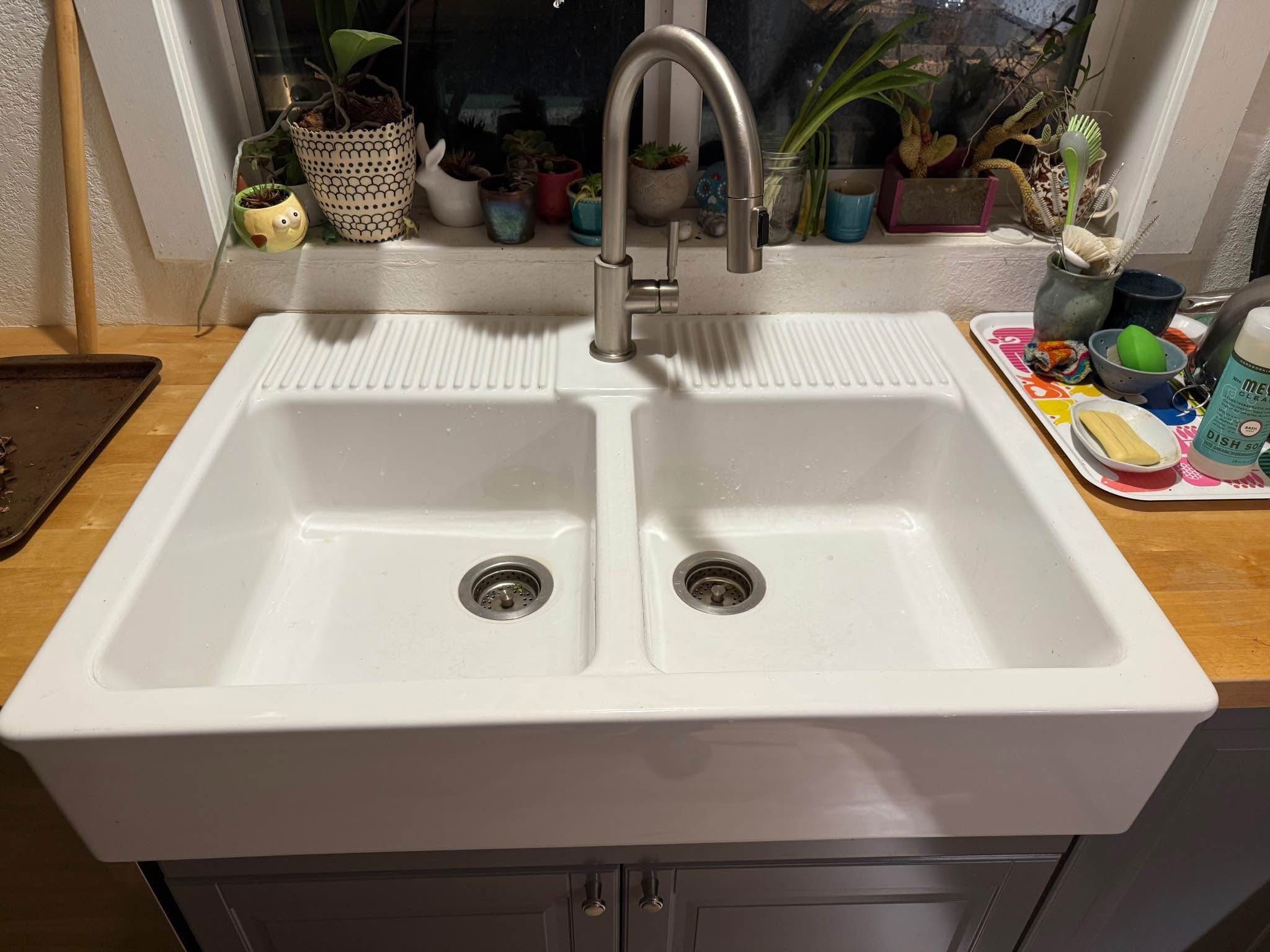 IKEA Domsjo 36” farmhouse apron sink - Kitchen Islands - Sudden Valley ...