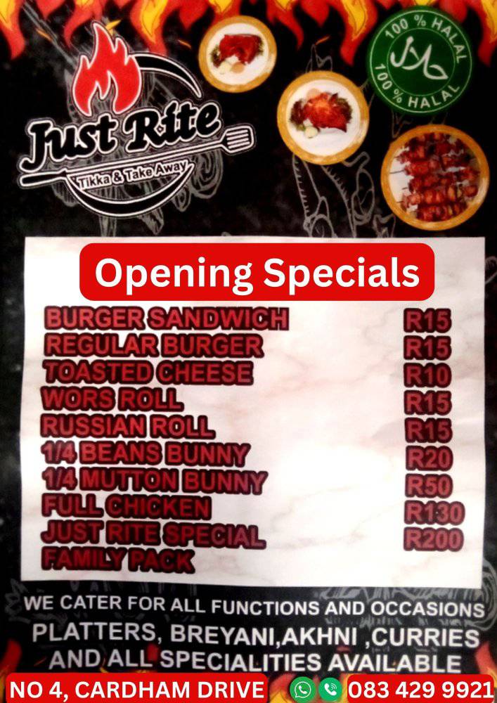 🍗🔴 Justrite Tikka & Take Away 🔴🍗 Now... - Saverite Justrite | Facebook