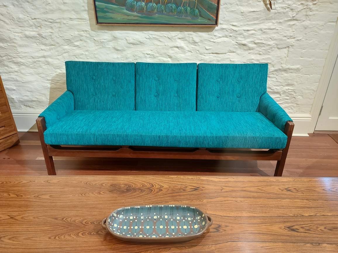 Retro lounge reupholstered using... - Topstitch Upholstery SA | Facebook