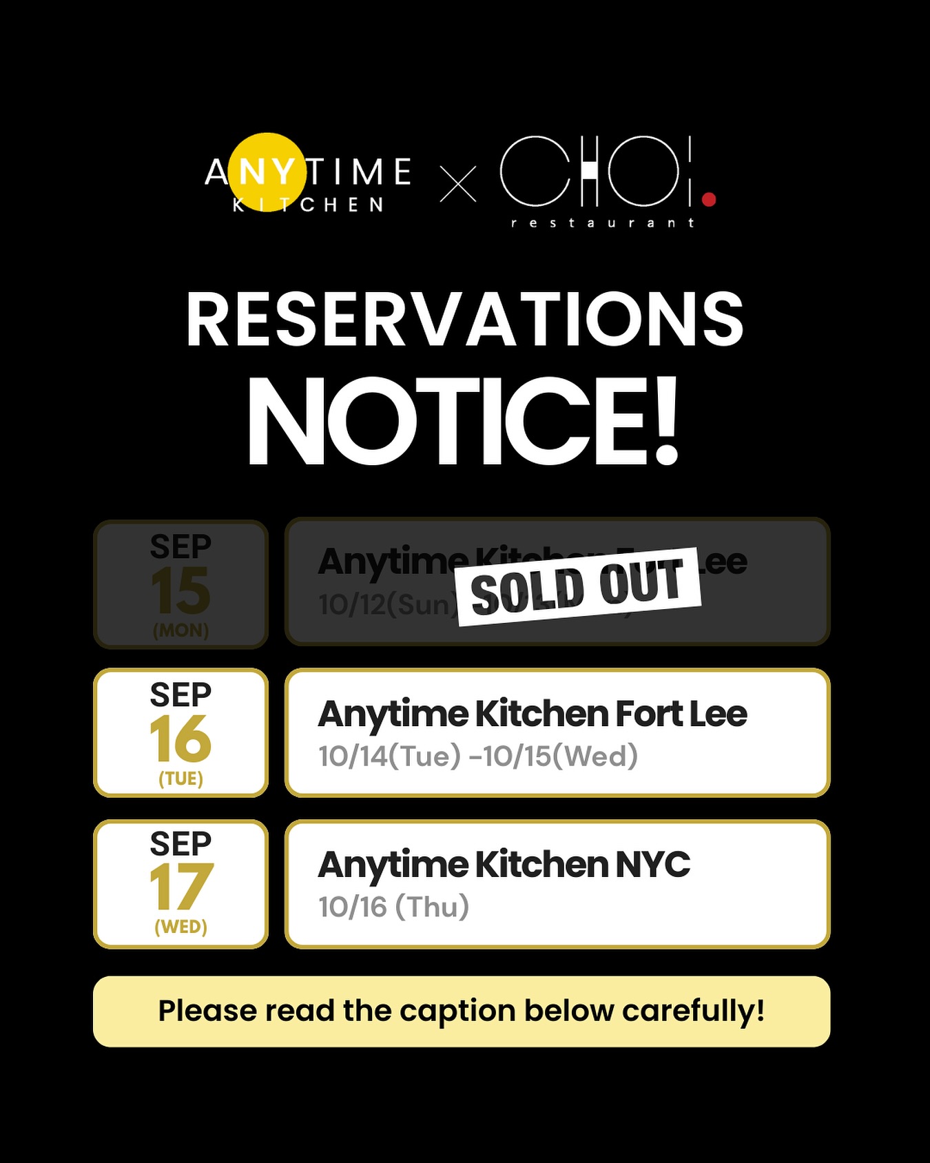 Pop-up Dining with Chef... - Anytime Kitchen Fort Lee | Facebook
