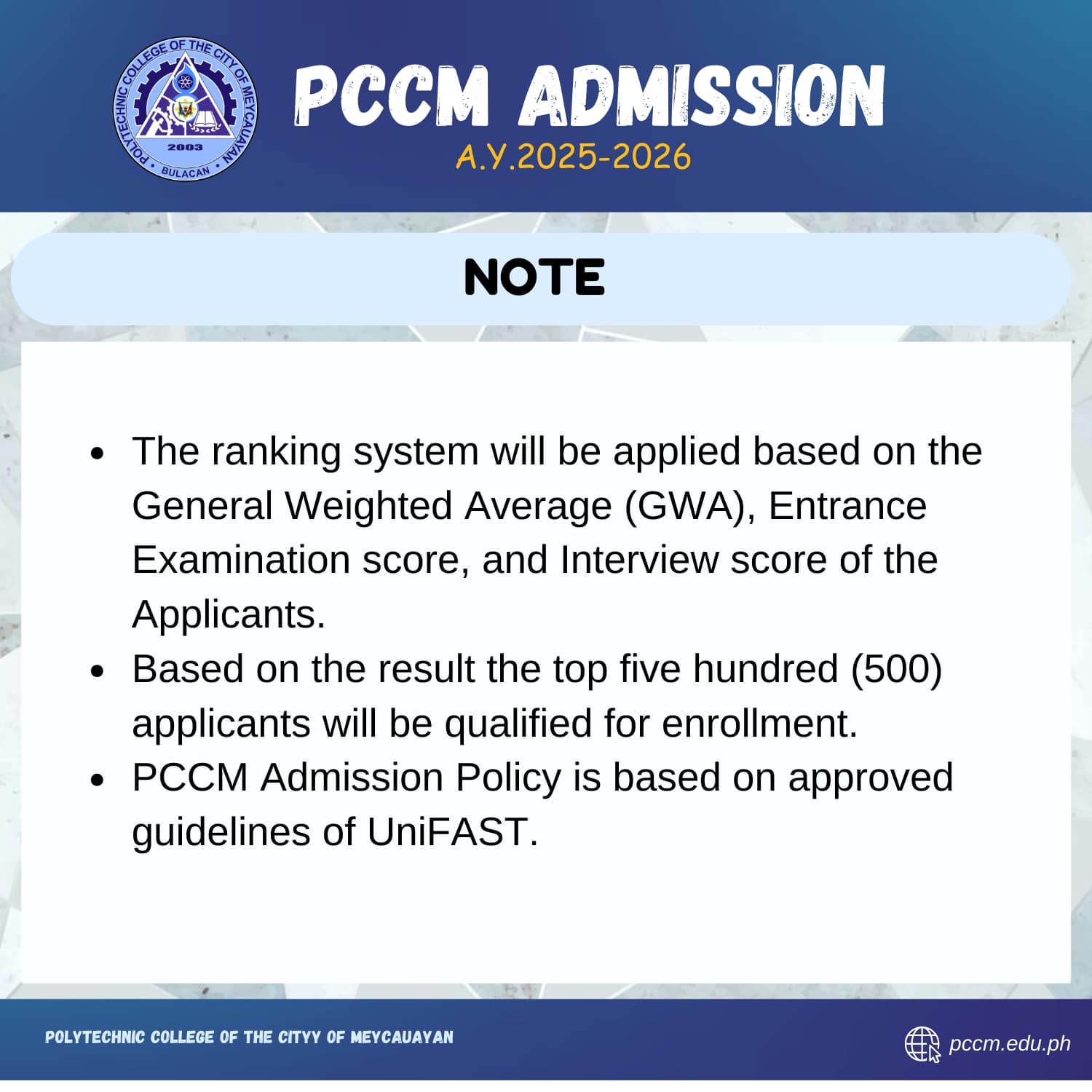 PCCM Guidance and... - PCCM Guidance and Testing Center