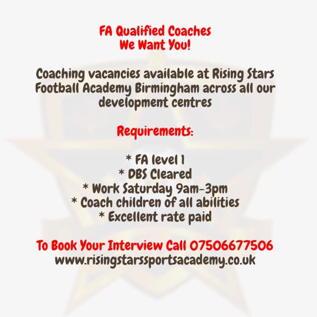 Our feeder club is now recruiting... - Birmingham Rangers FC | Facebook