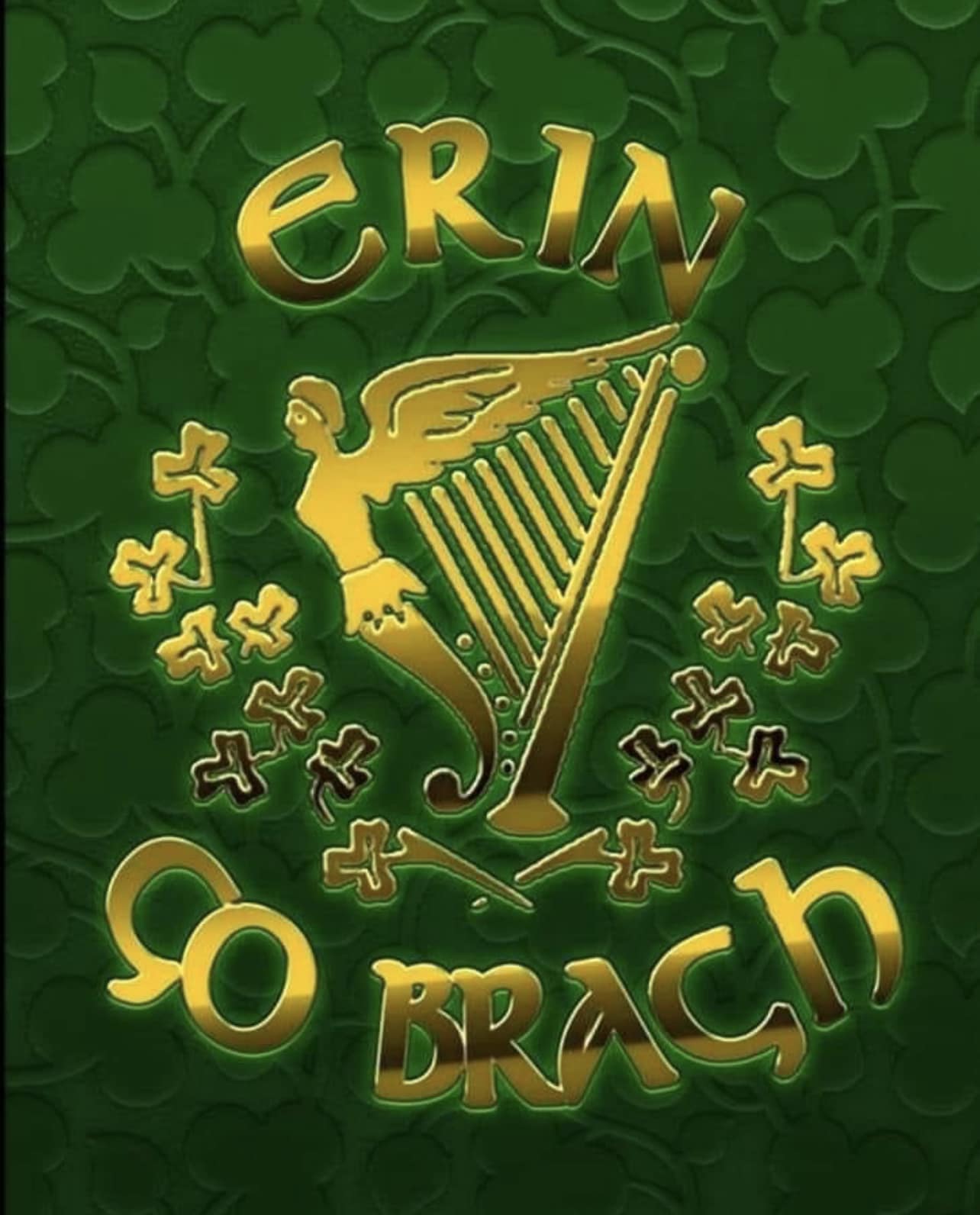 ERIN GO BRAGH Embroidered Patch – Irish Ireland Flag Iron-On – Green, For St. Patrick's Day Or Everyday Pride (Cypress Collectibles)