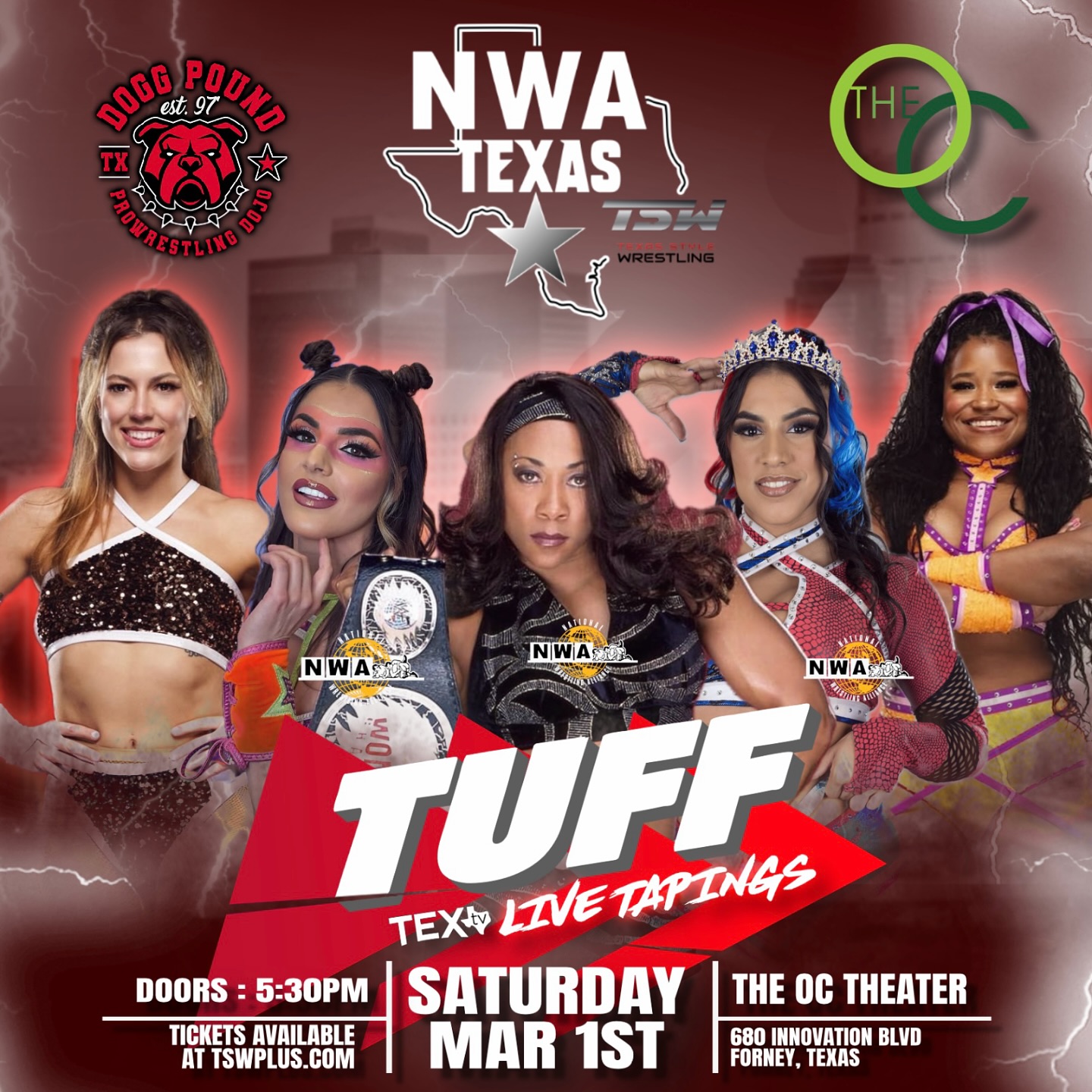 TSW - COME SEE LIVE PRO WRESTLING and The WOMEN of TEXAS STYLE ...