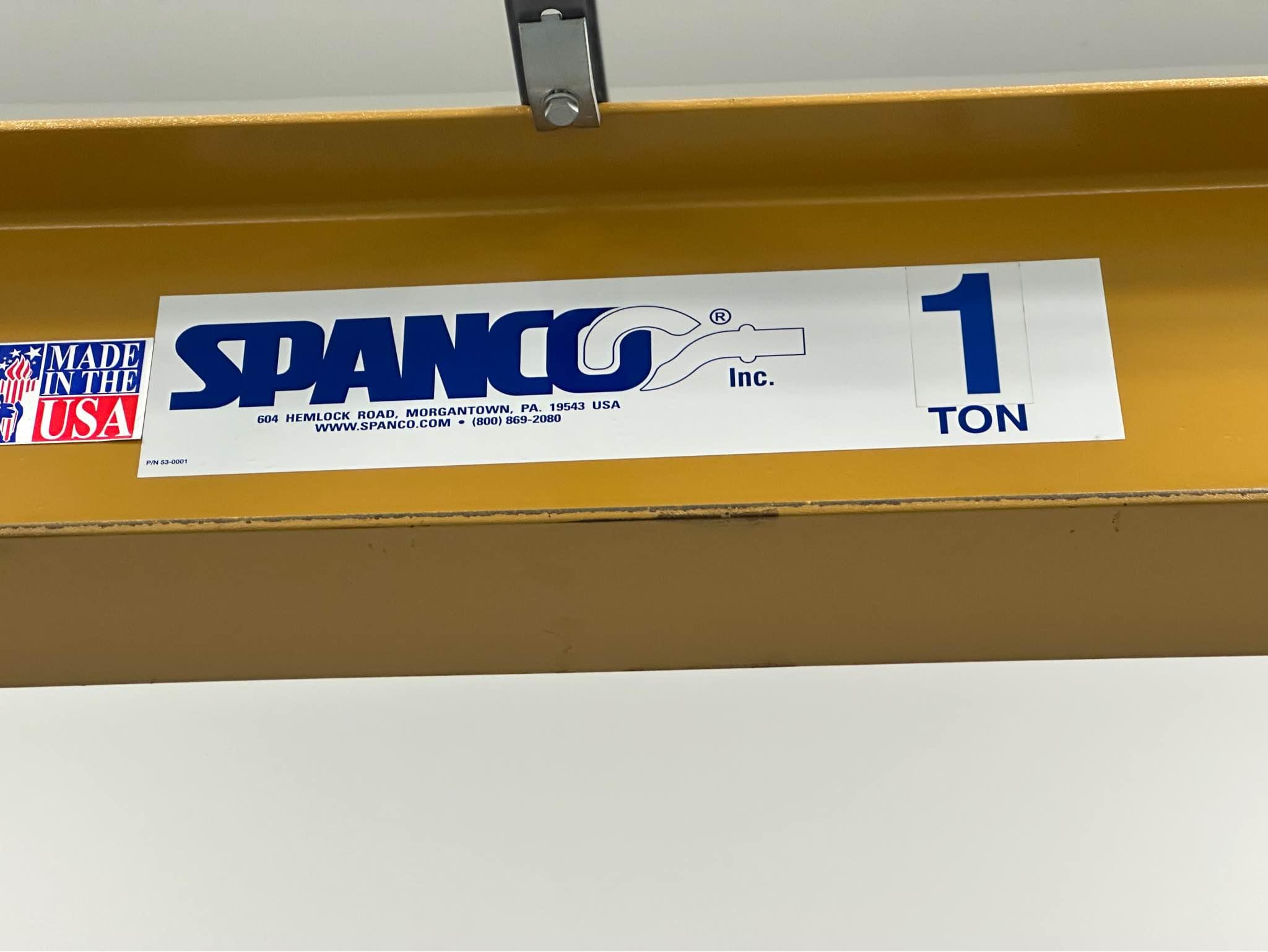Spanco 1 Ton gantry. Main beams are 15’ A frames are 10’ at the lowest ...
