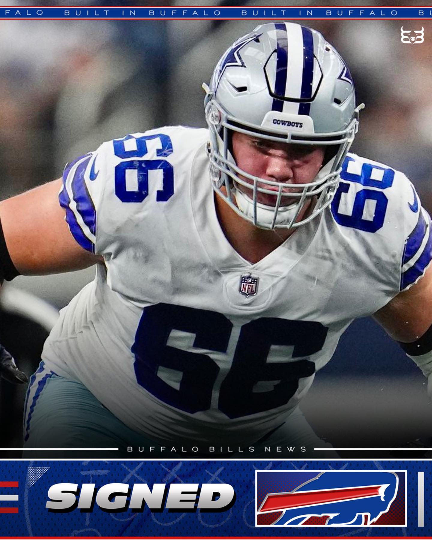 Buffalo Bills center Connor McGovern is staying put after agreeing 