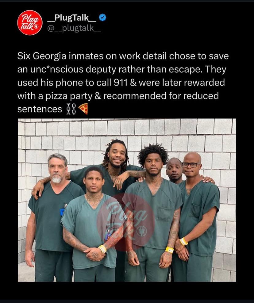 six georgia inmates on work detail chose to save an unconscious