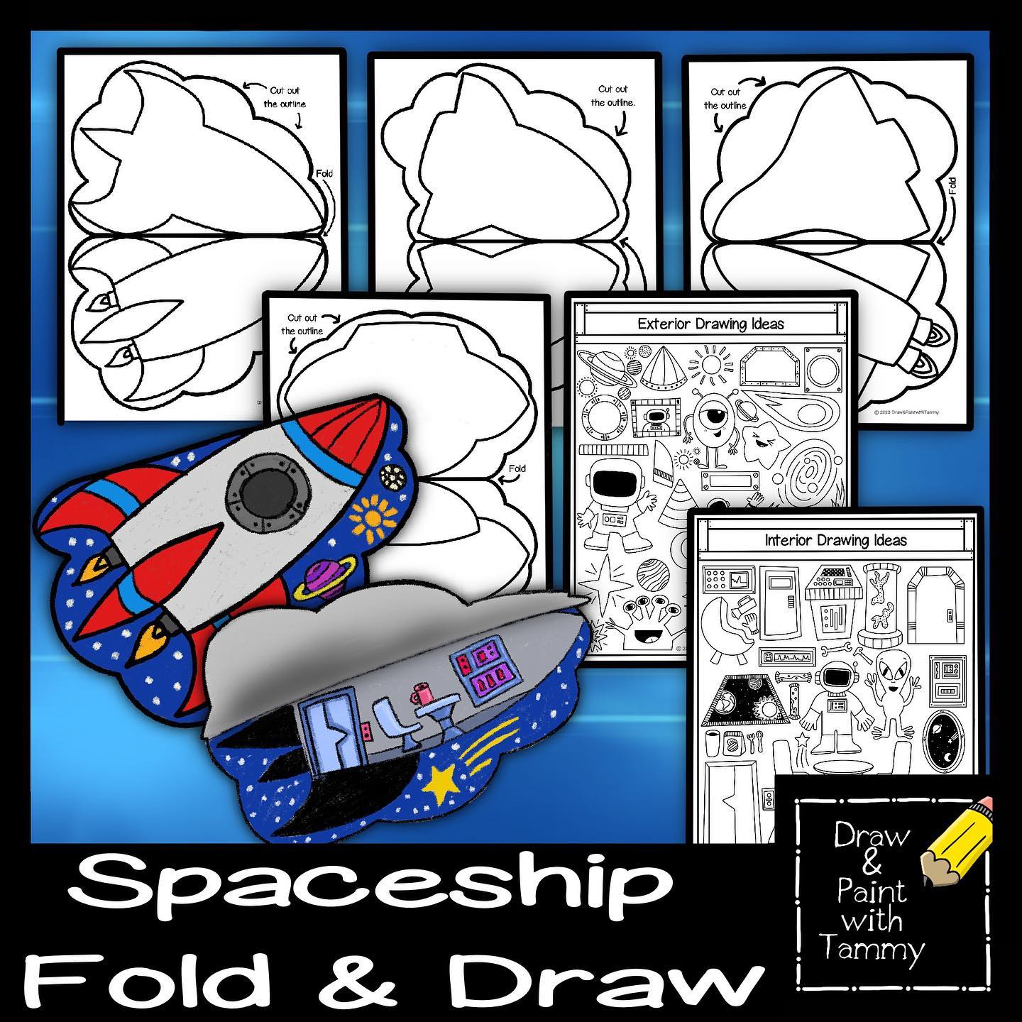 🚀🌌 Embark on an artistic... - Draw and Paint with Tammy