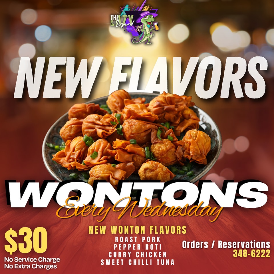 The Lazy - Lazy Lizard is introducing New Wontons our menu 😋 Try Any Of ...