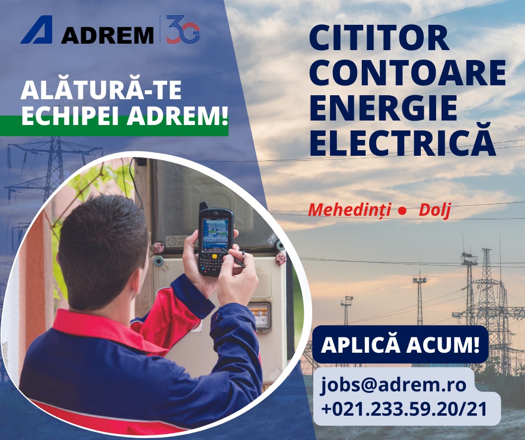 Adrem - 👉 Angajam cititori de contoare electrice in... | Facebook