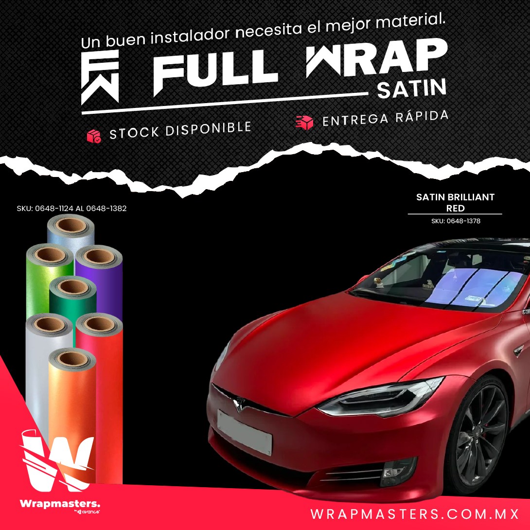 WrapMasters - El vinil Full Wrap Satin te ofrece el... | Facebook