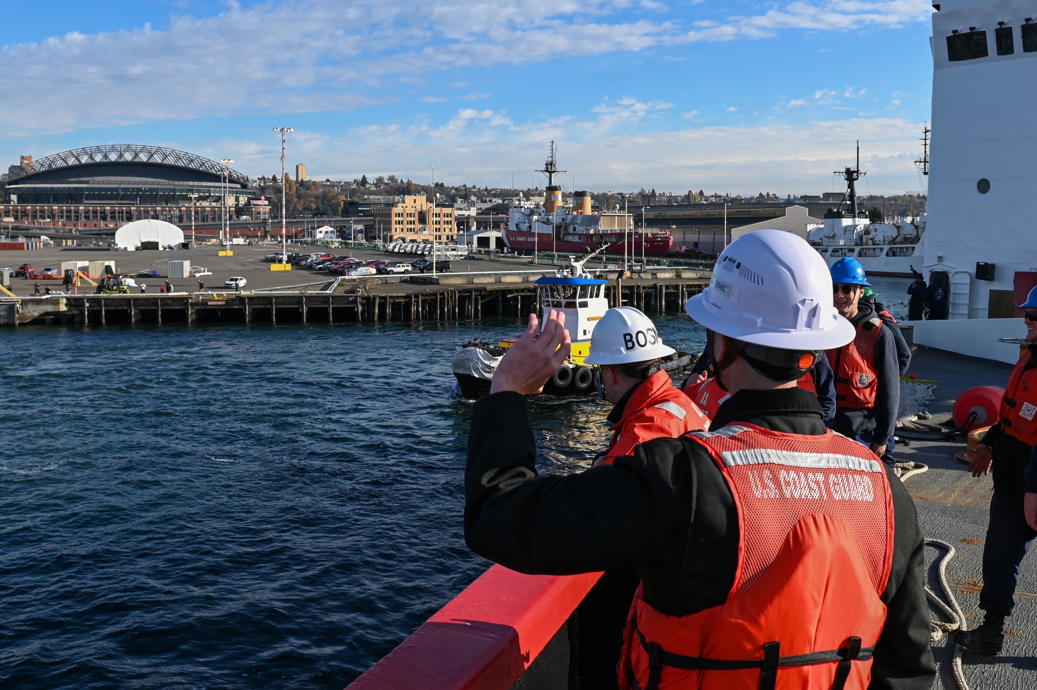 U.S. - U.S. Coast Guard Chief Petty Officer Eric Heyob, a boatswains ...