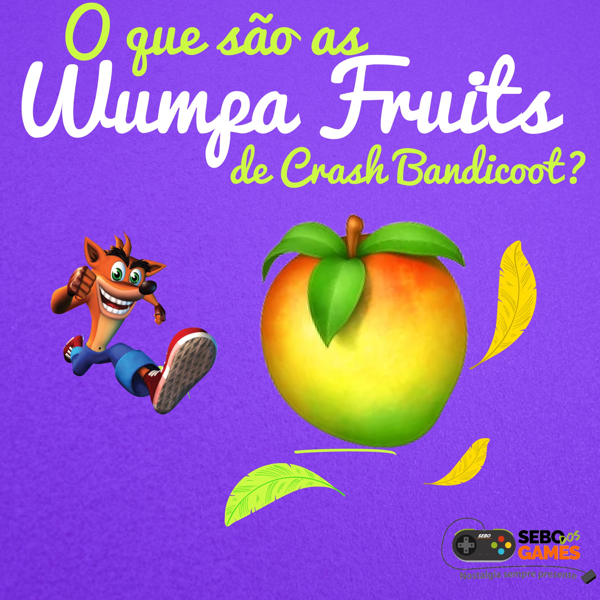 Sebo dos Games - Você sabia que o Crash Bandicoot adora...
