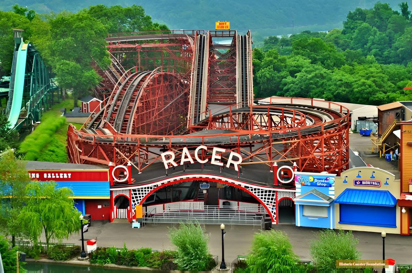 The Racer is a wooden racing... - Historic Coaster Foundation | Facebook