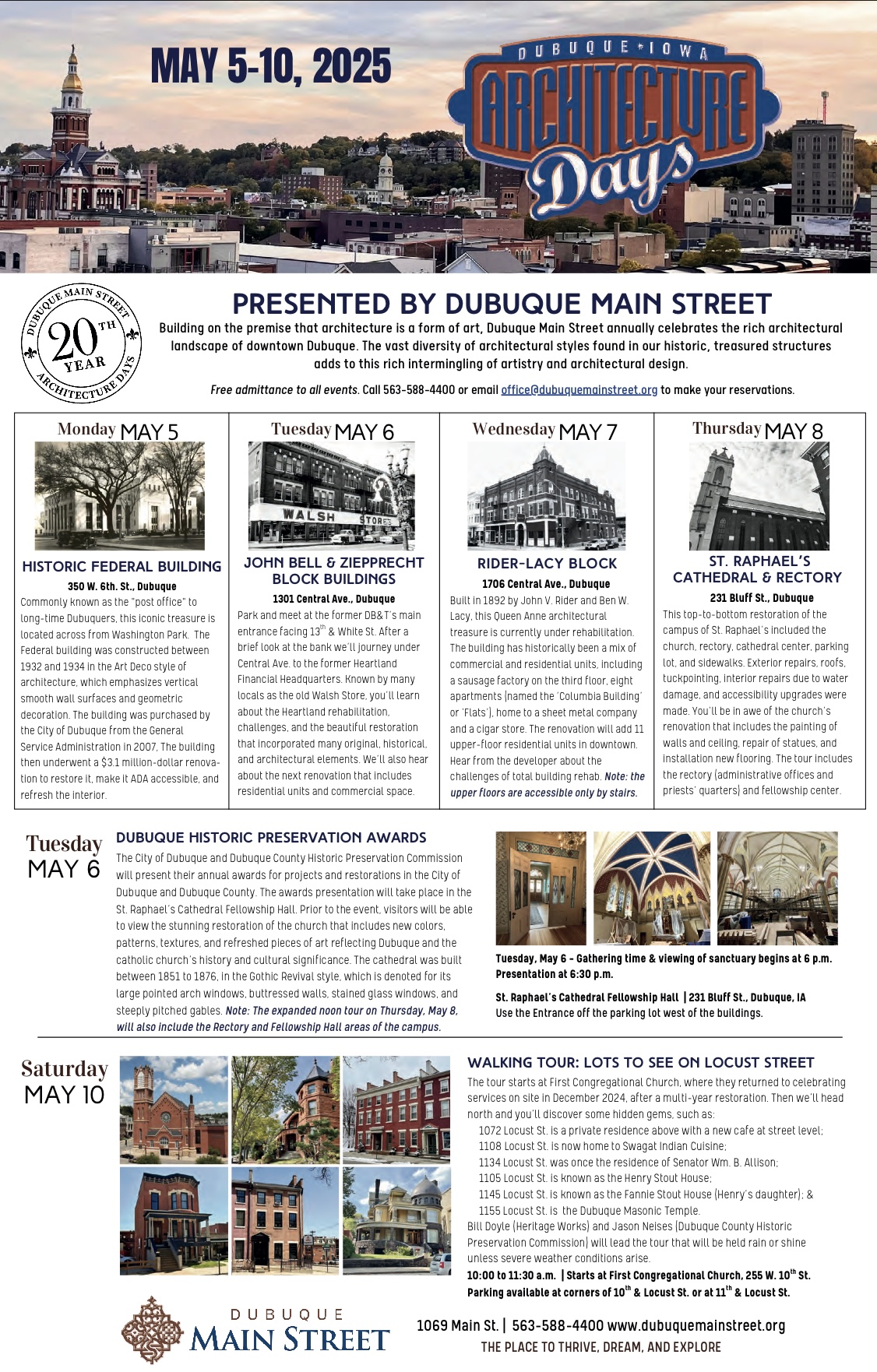 Dubuque Architecture Days Walking Tour