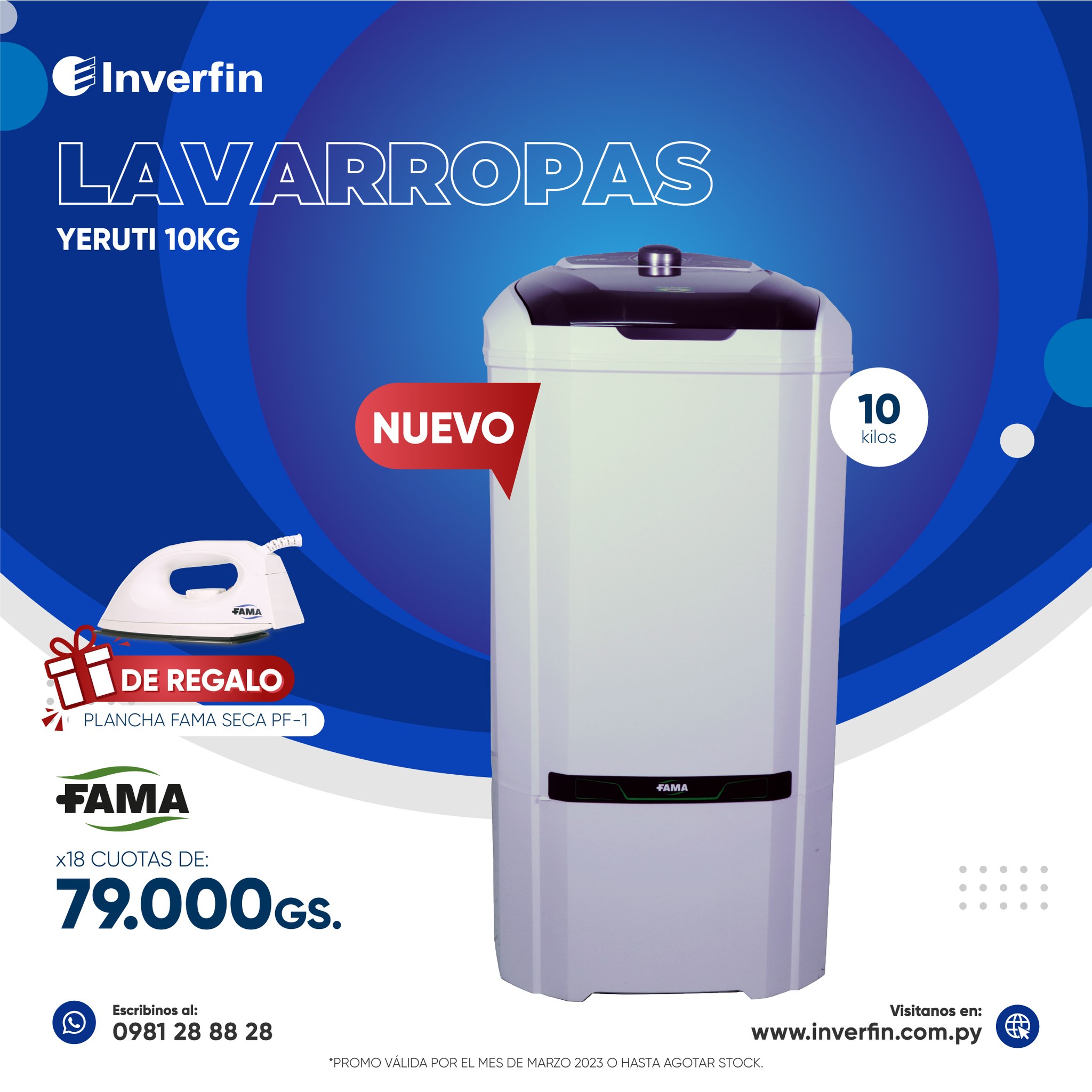 Inverfin - ¡La nueva Lavarropa Fama Yeruti está hecha para...