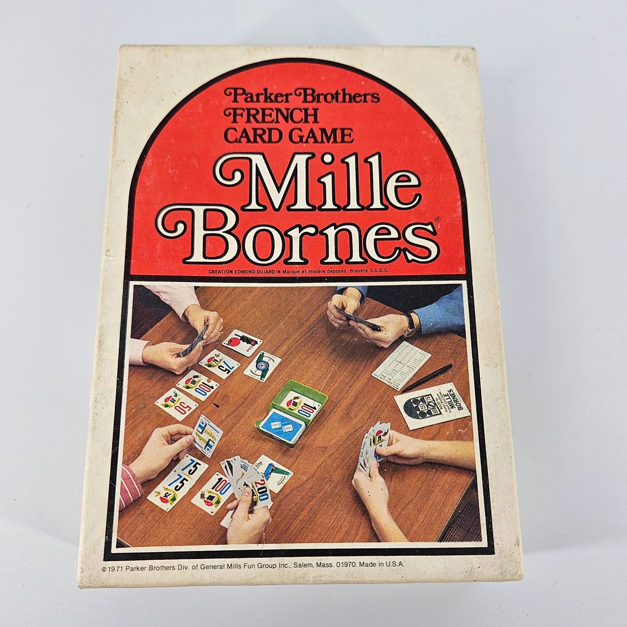 Vintage 1962 Mille Bornes French Card Game Score Sheets Rules Complete ...