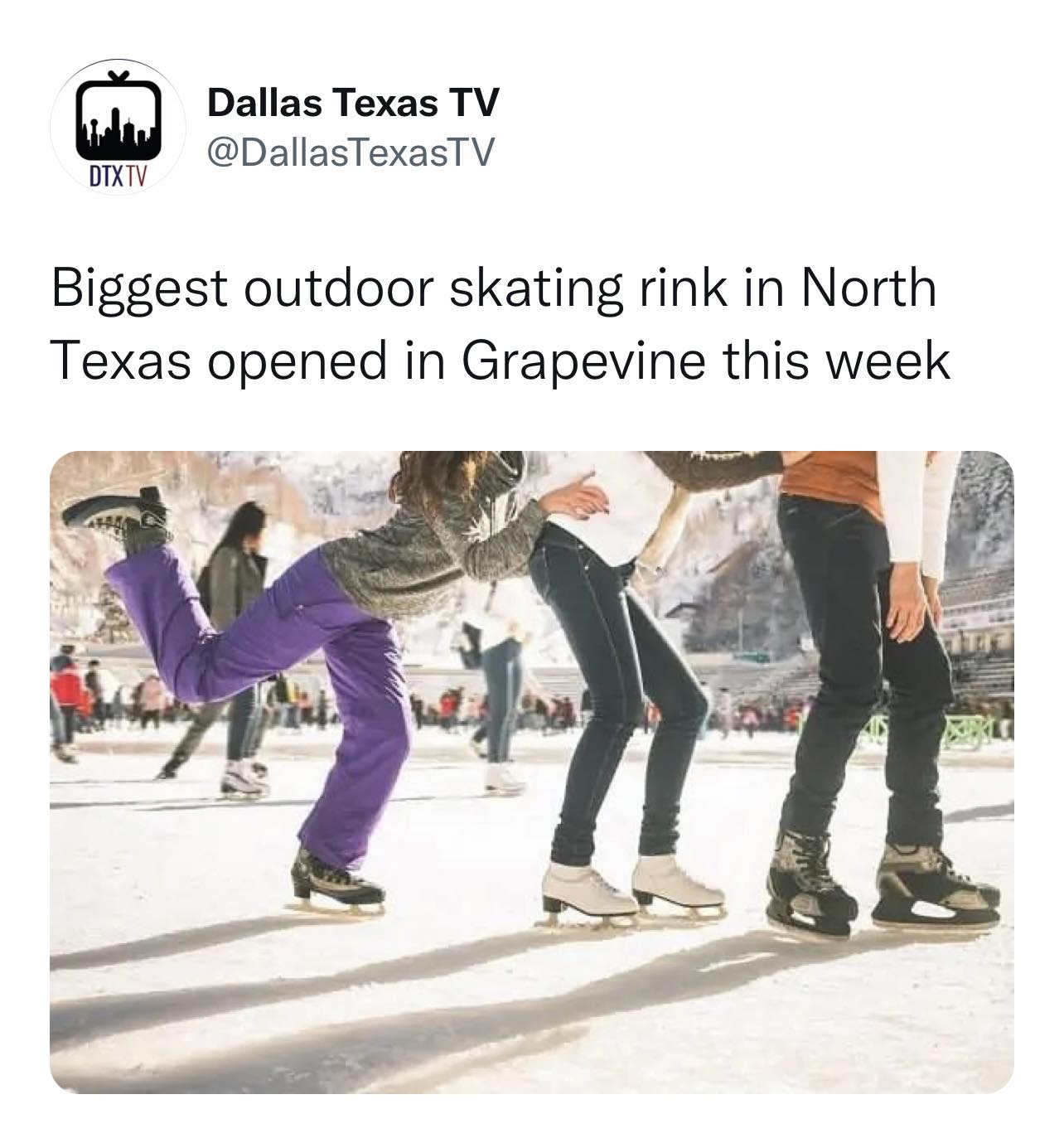 Dallas Texas TV - The largest outdoor ice rink in DFW... | Facebook