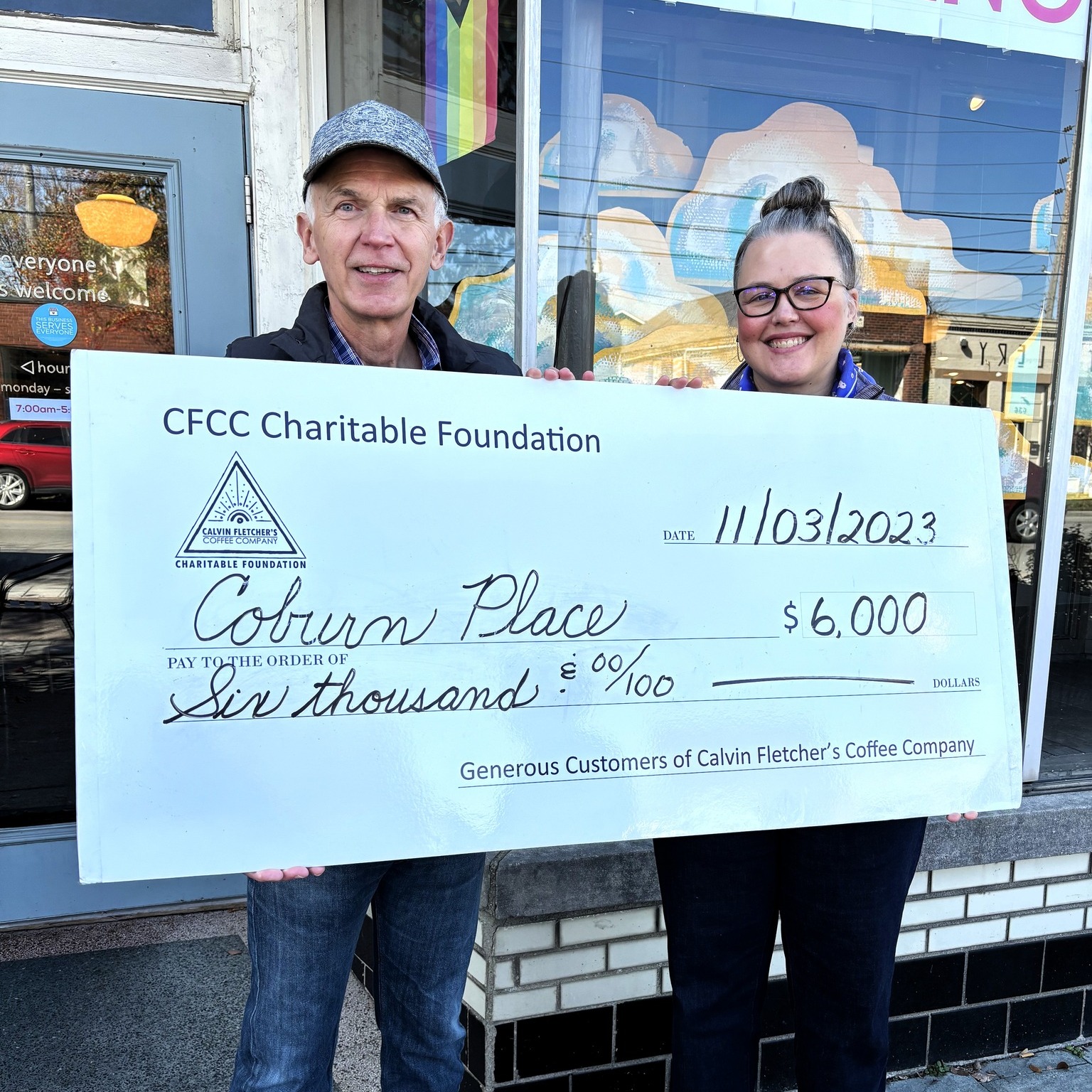 We were so excited to give... - CFCC Charitable Foundation | Facebook