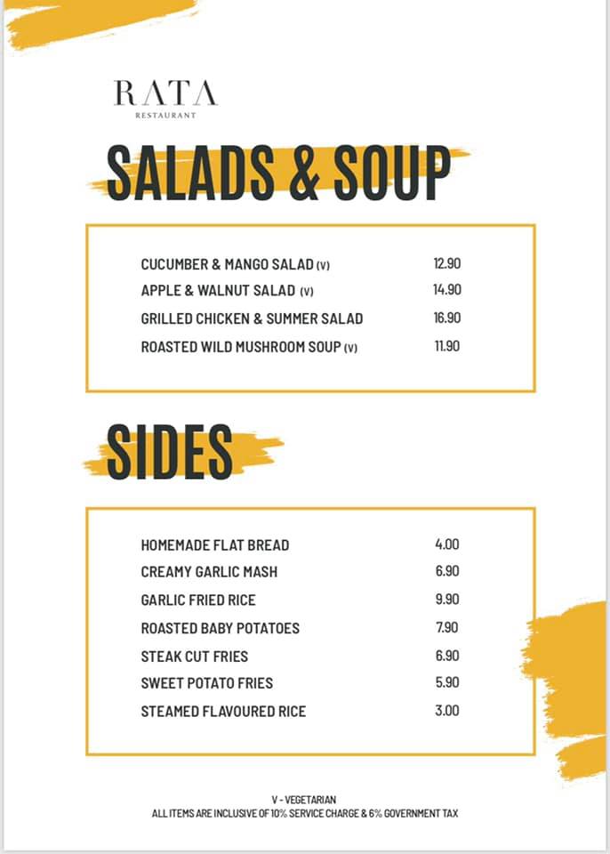 RATA - Latest Food Menu | Facebook