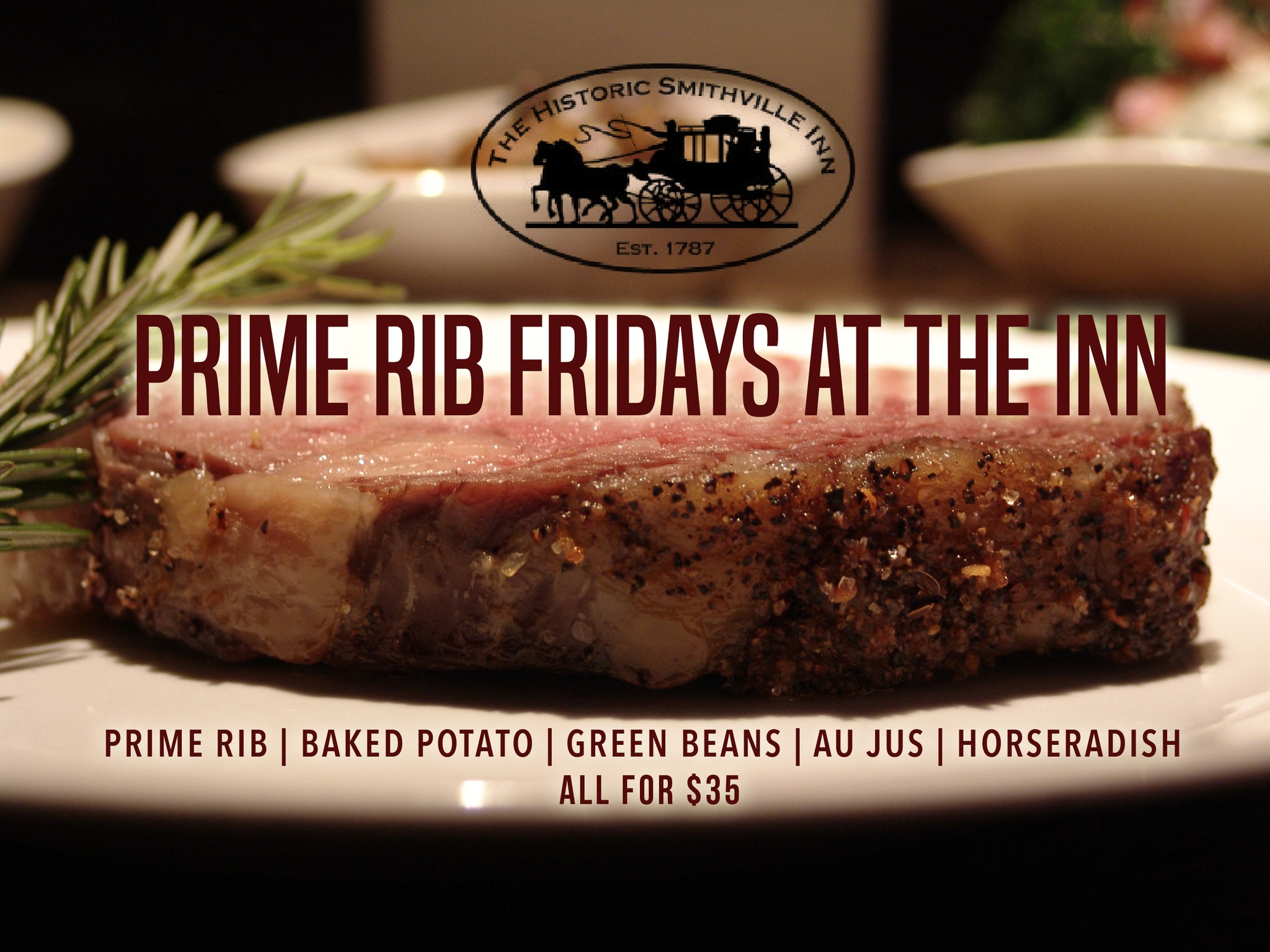 Smithville Inn, Historic Smithville NJ - 🍽️📢 Attention all Prime Rib ...