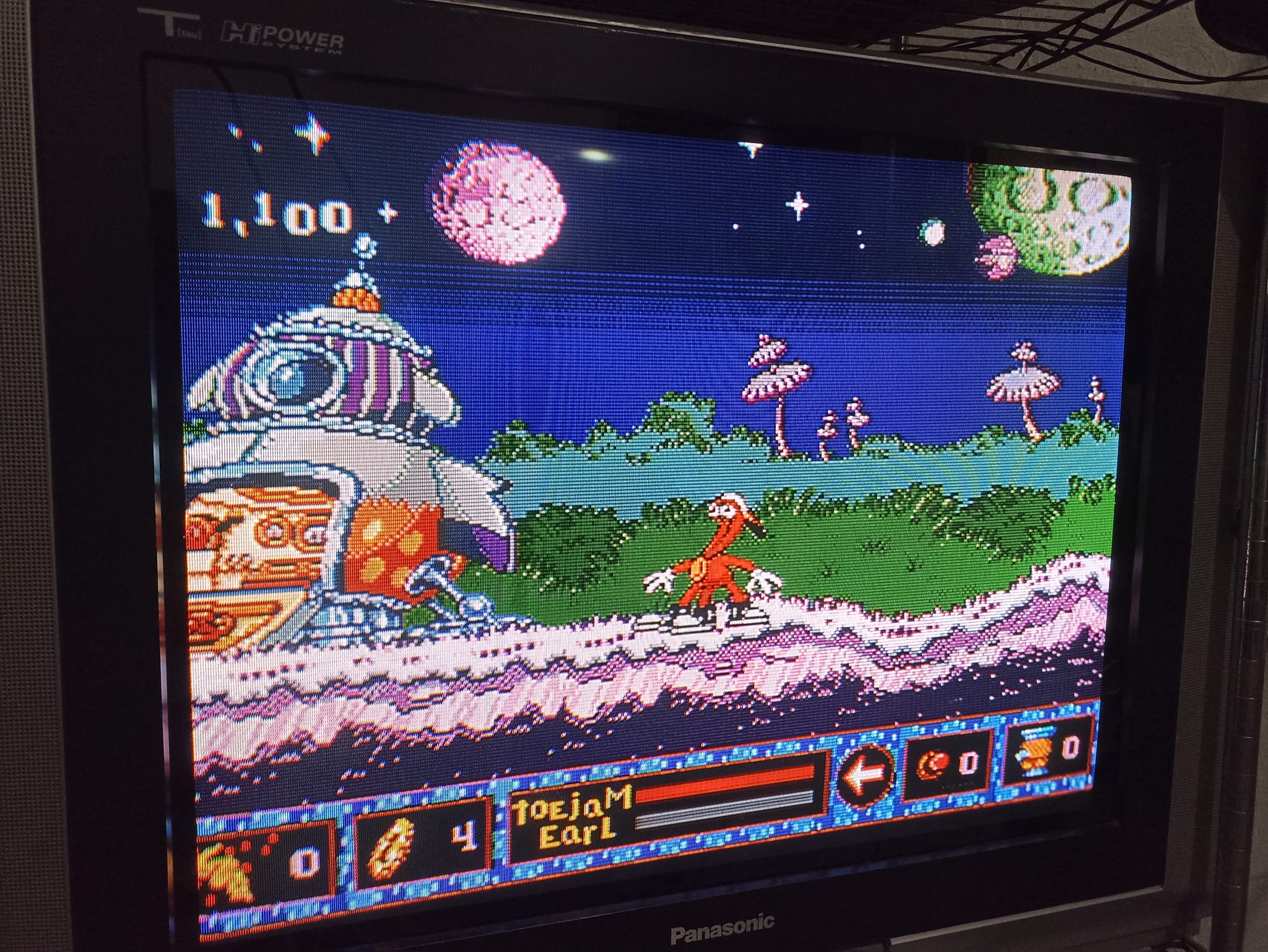 Sega Genesis Toejam and Earl. RGB SCART to component, Panasonic Tau.