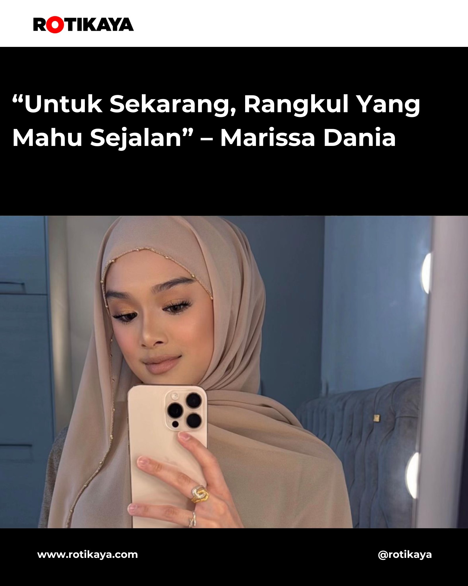 ROTIKAYA - Kita doakan yang baik-baik, cantiknya Marissa 🥰 | Facebook