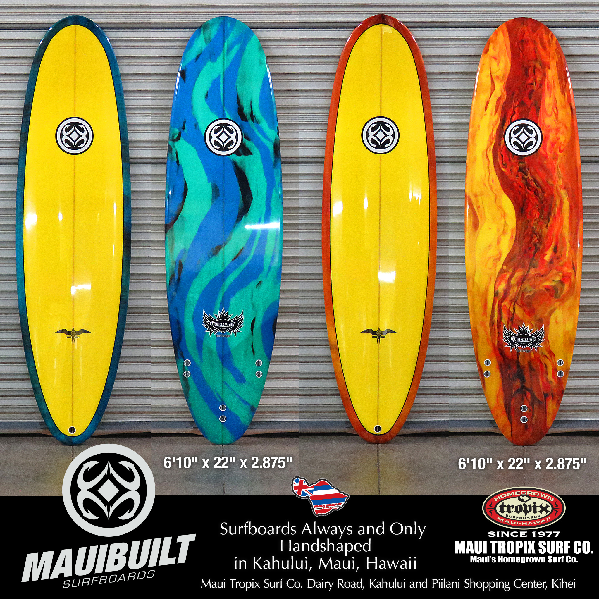 Jeff Timpone's handmade surfboards on Maui