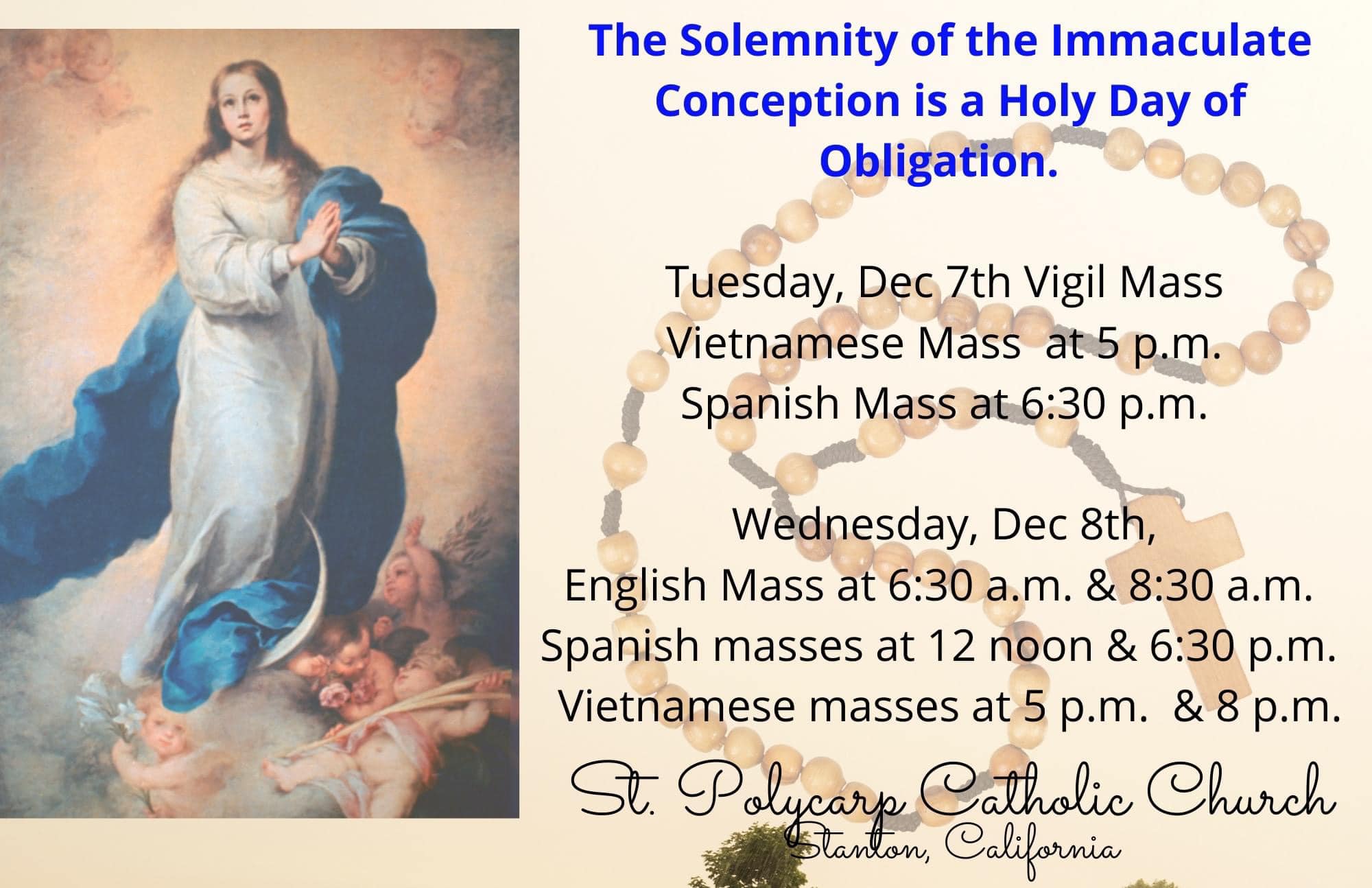 The Solemnity of the... Saint Polycarp Catholic Church