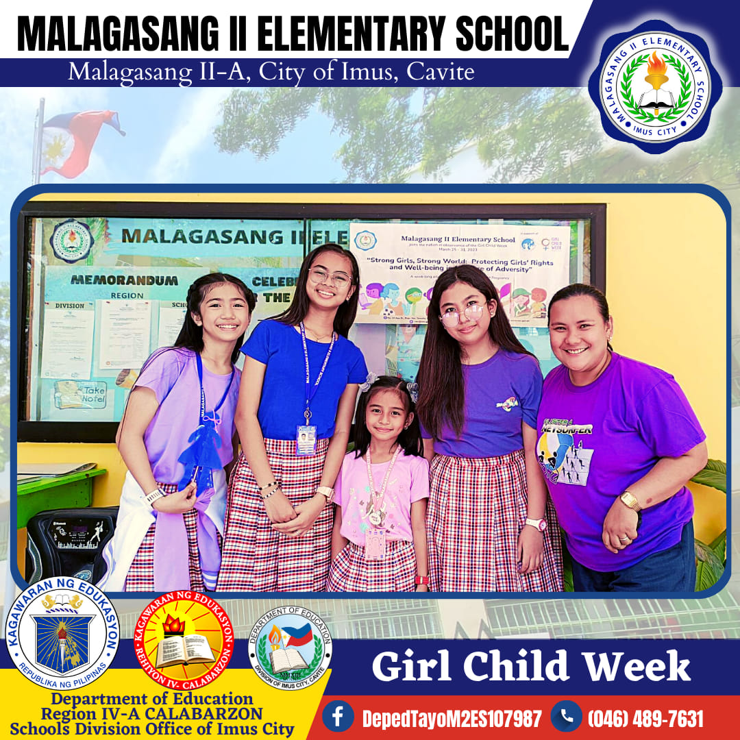 Girls' voices,... - Deped Tayo Malagasang II ES - Imus City | Facebook