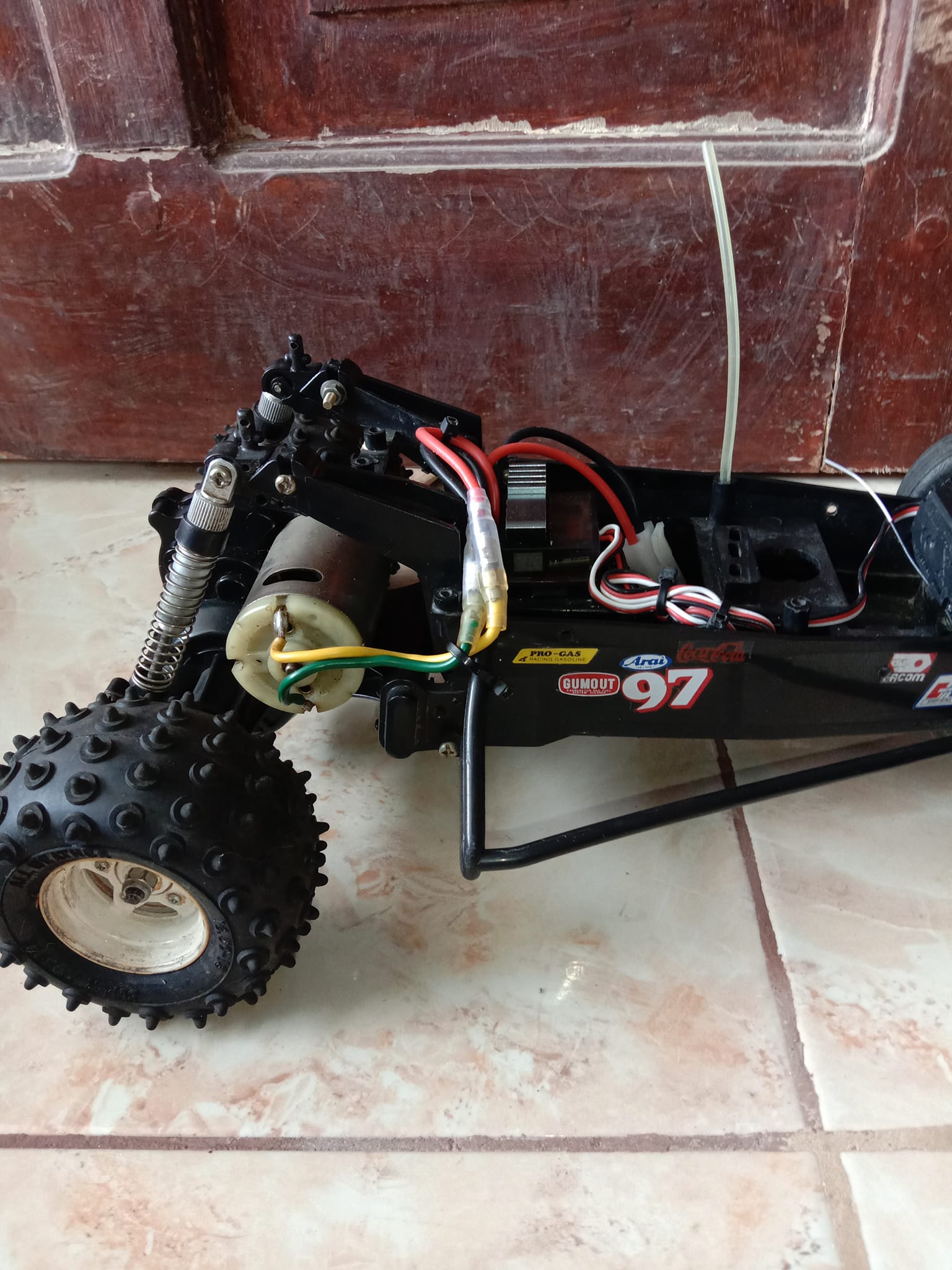 Restored vintage Tamiya Hornet RC car