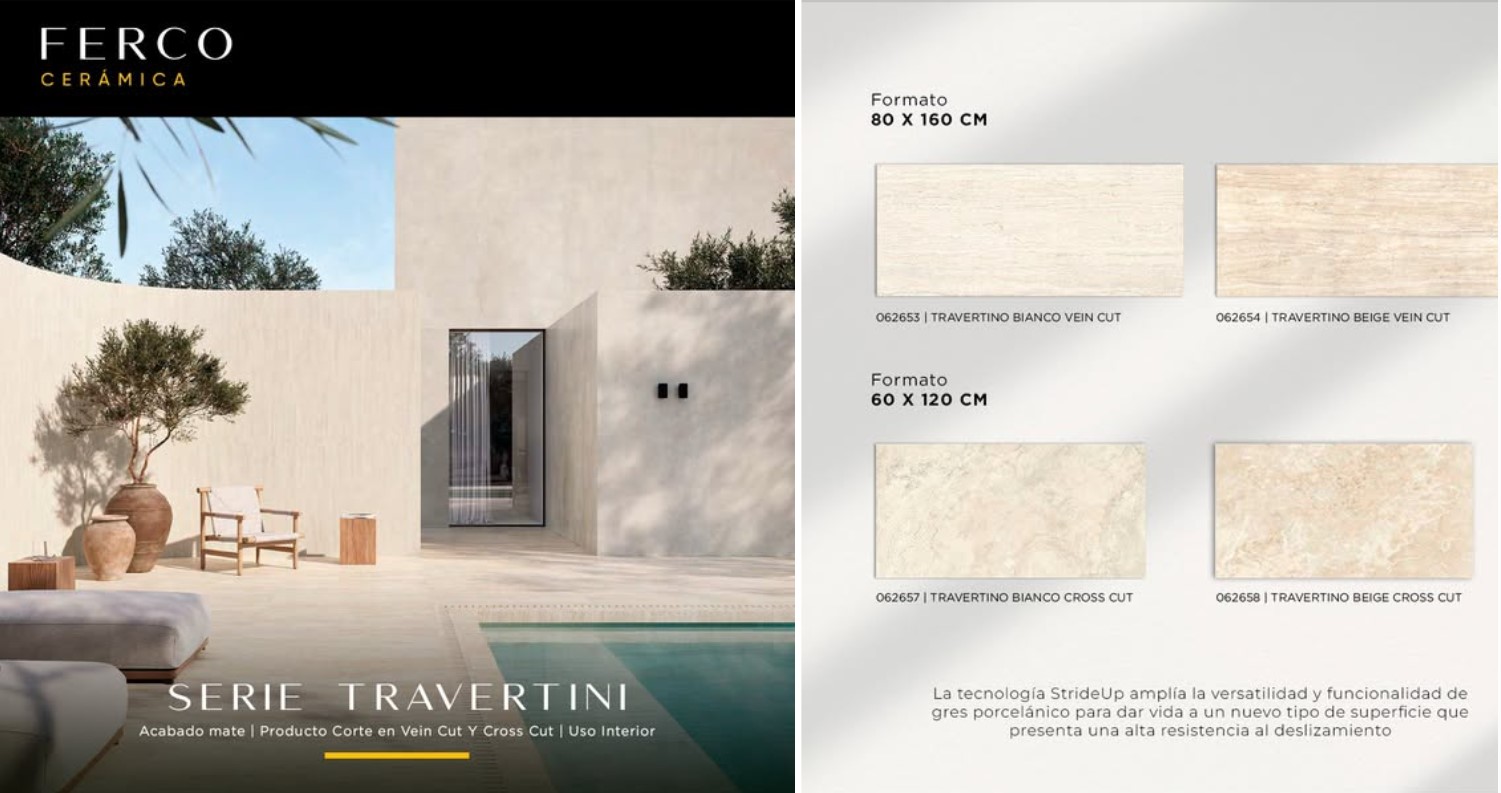 FERCO - Combina la belleza clásica del travertino con la durabilidad y ...