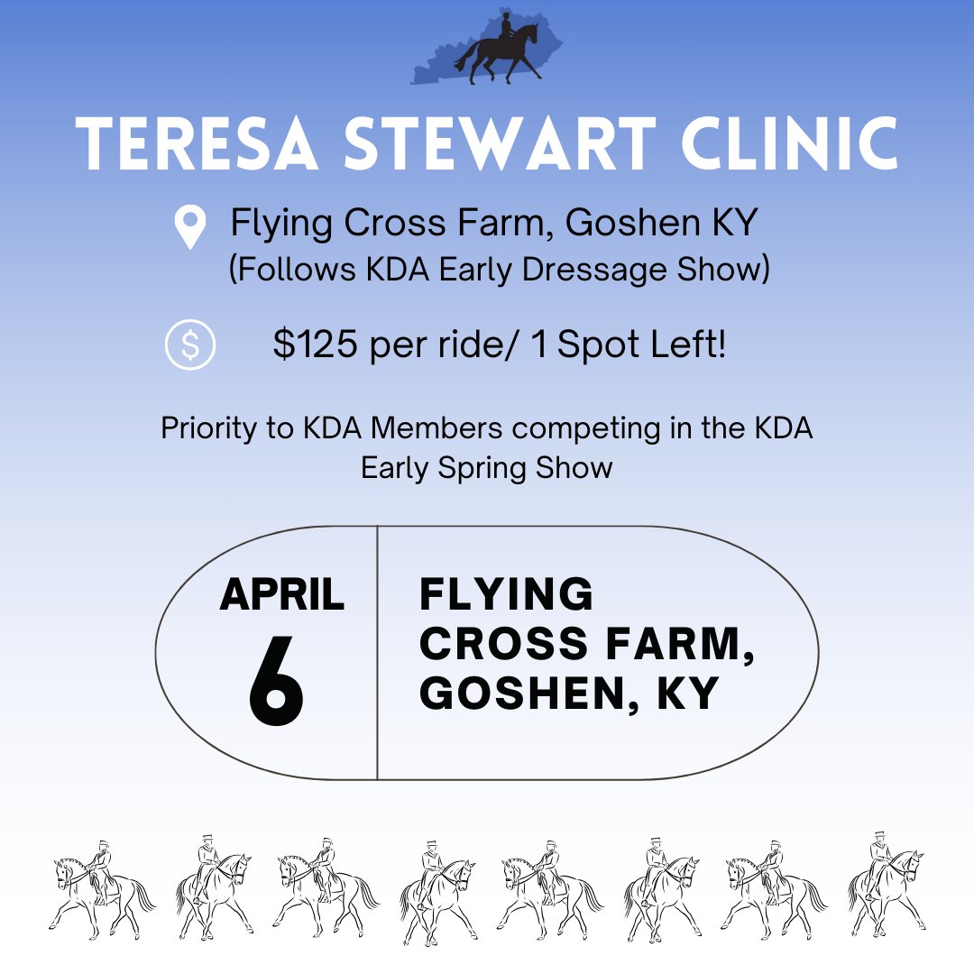Kentucky Dressage Association - Join us after the KDA Early Spring Show ...