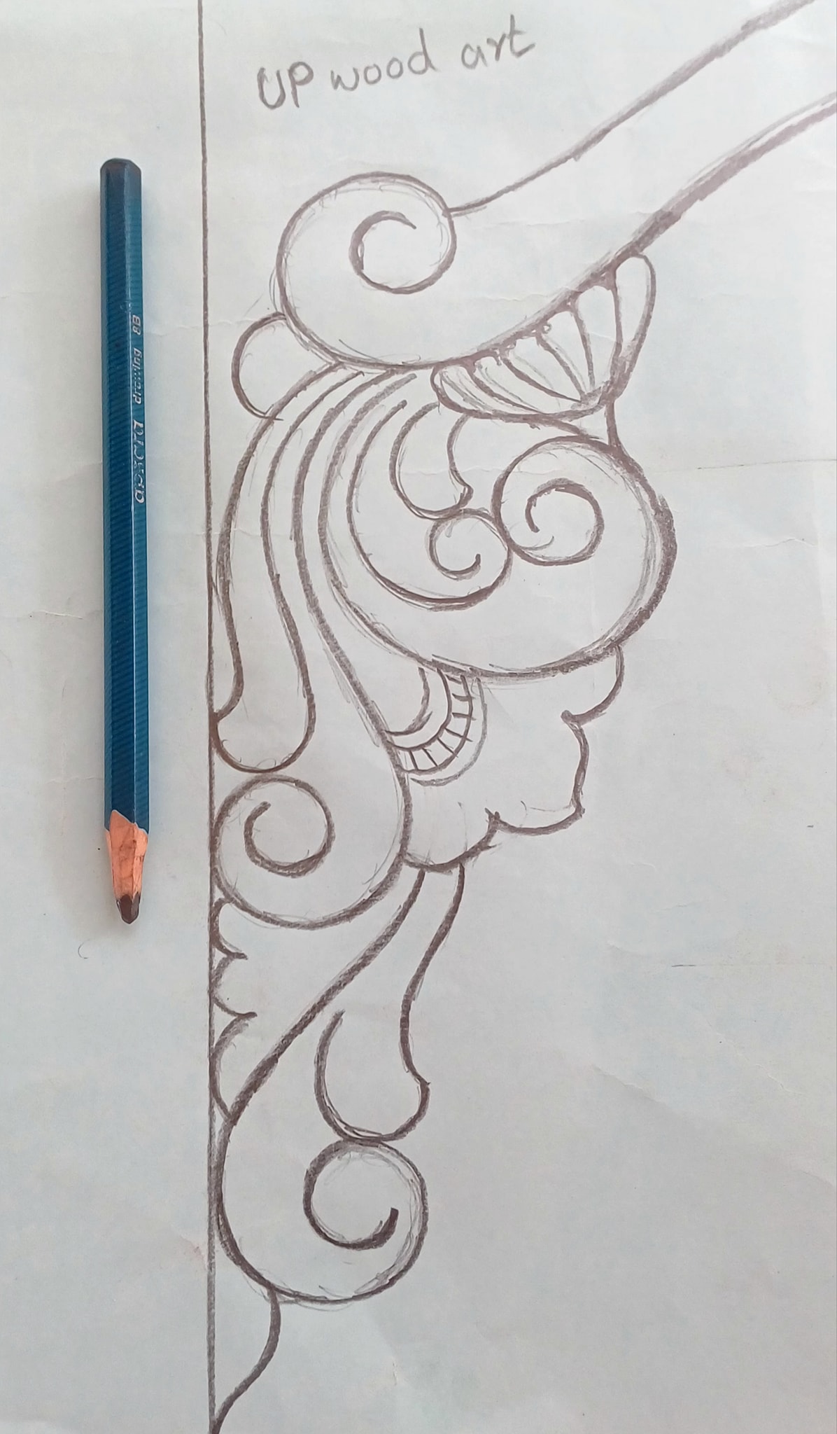 UP - Door carving design #upwoodart #woodworkingart #art #wooddrawing # ...