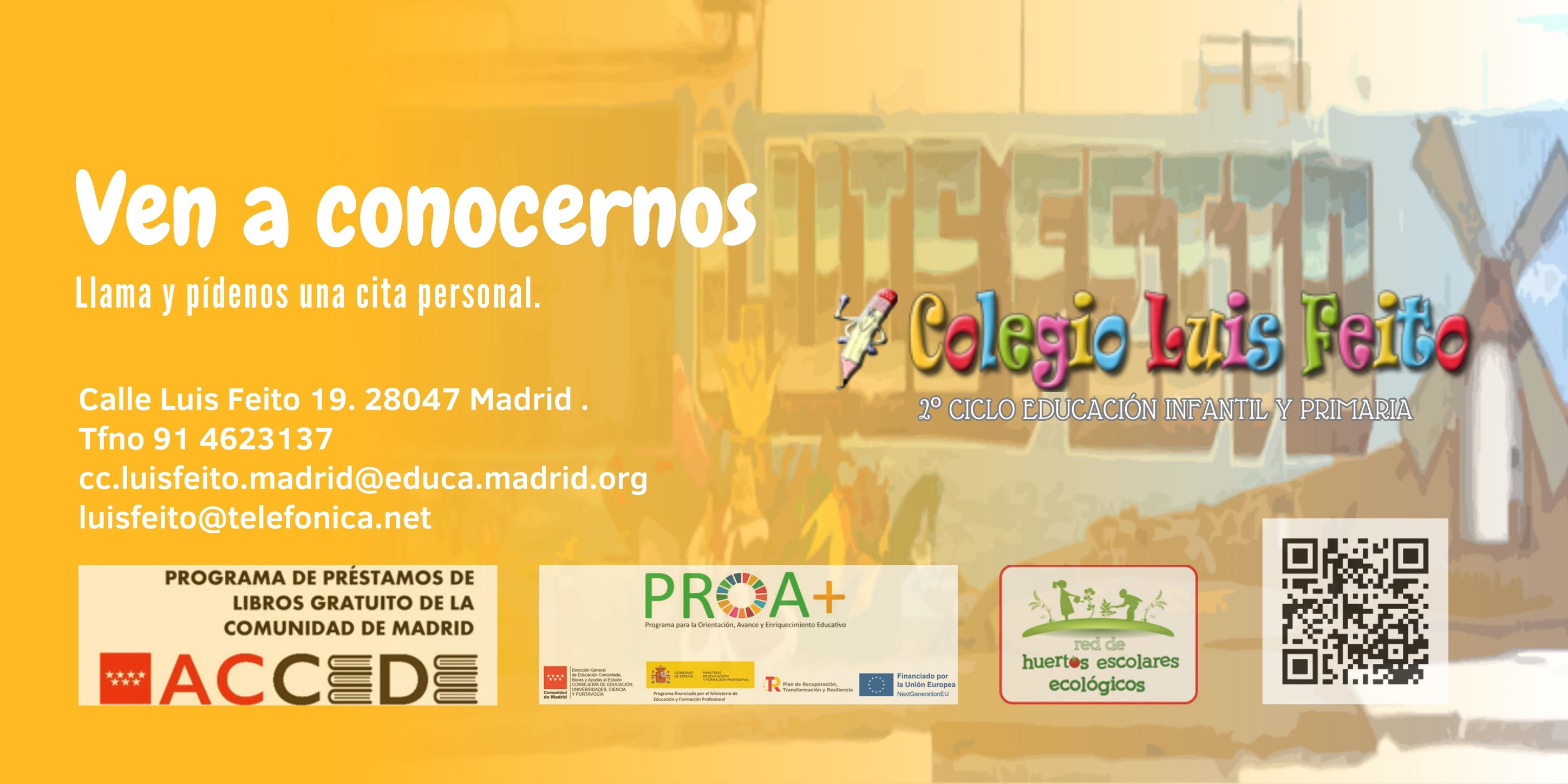 Colegio Luis Feito Madrid , Programa de Cooperación Territorial PROA+ ...