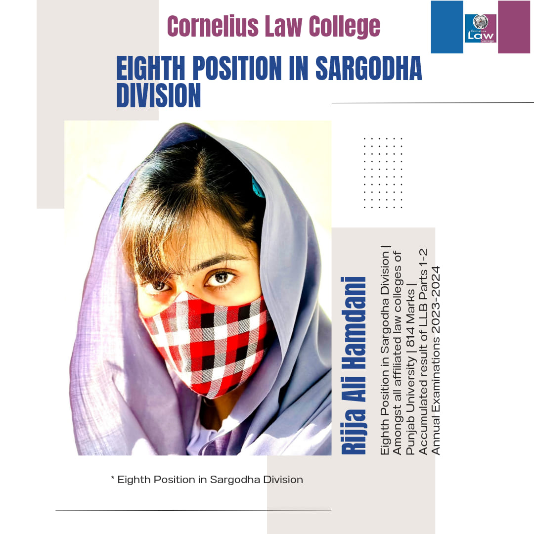 Cornelius Law College, Sargodha - Outstanding Result | LLB Part 2 ...