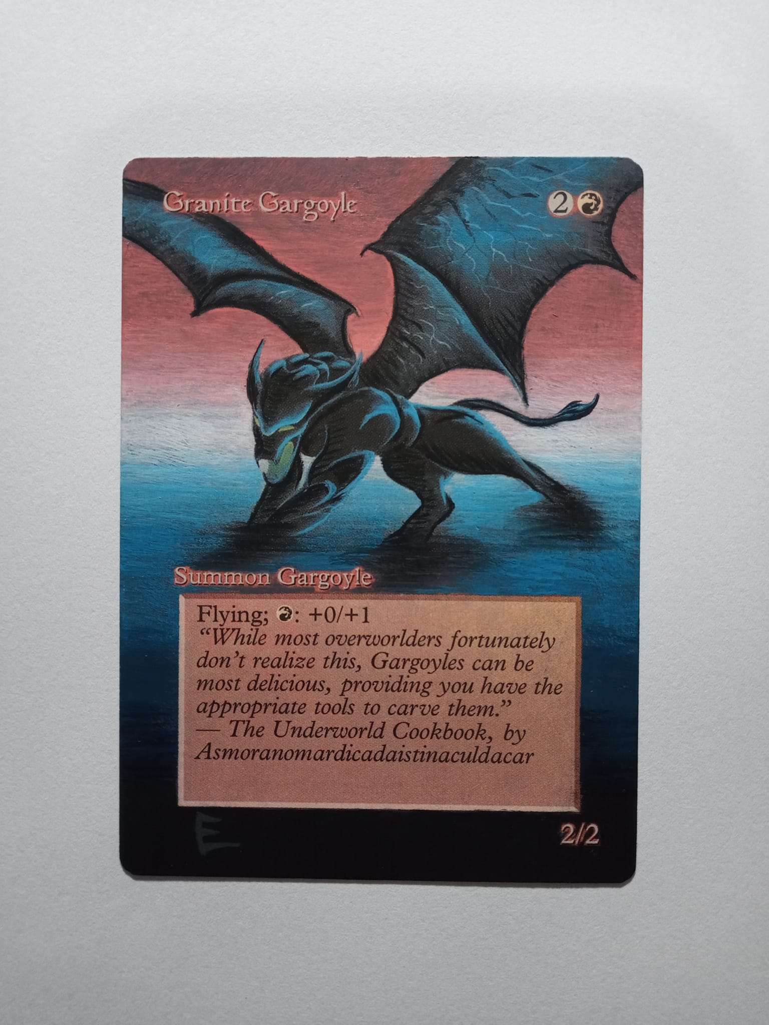 Granite Gargoyle hand painted MTG alter