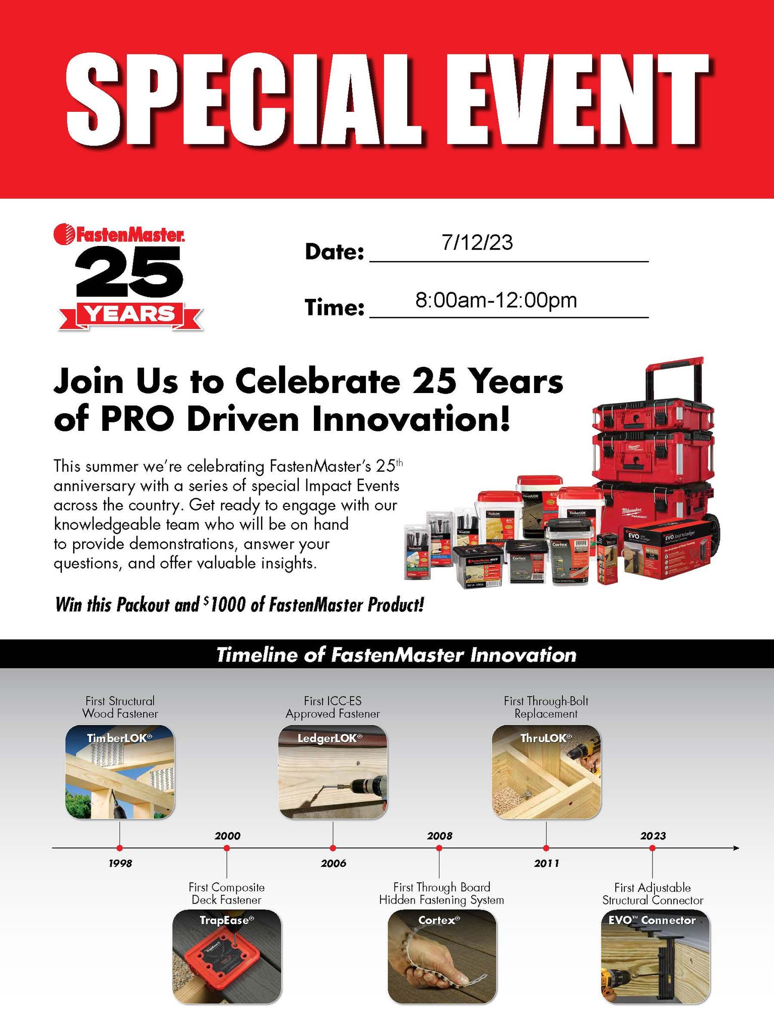SPECIAL EVENT Join us in... - Curtis Lumber Company