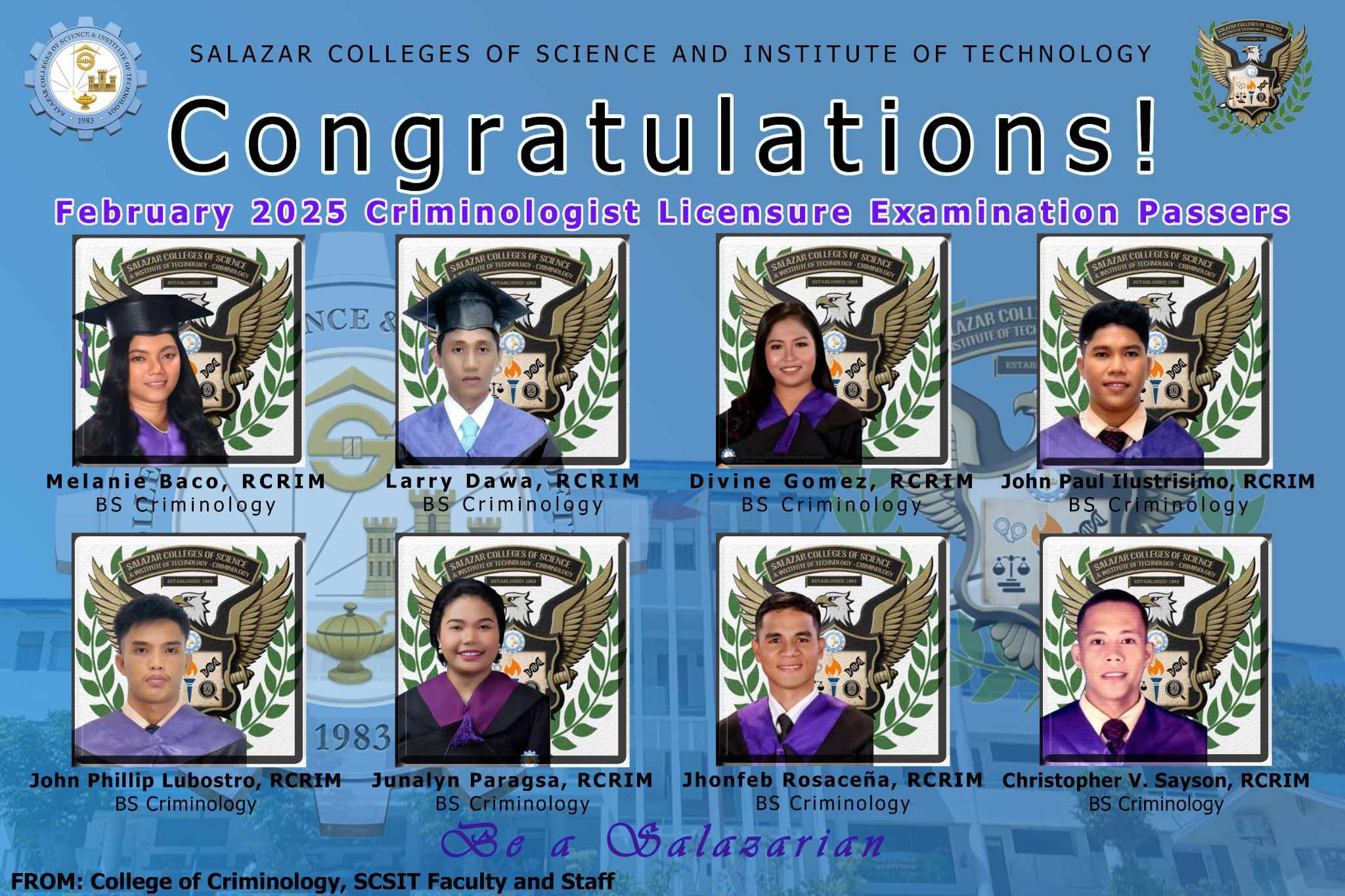 SCSCIT-Madridejos Campus Criminology Department | Cebu City