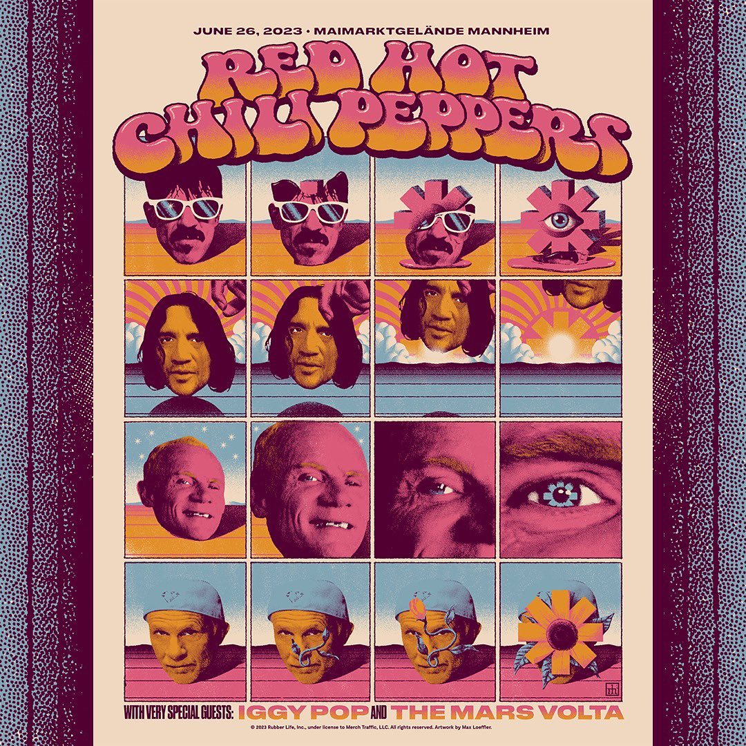 Frank Kozik's Red Hot Chili Peppers poster with Sharon