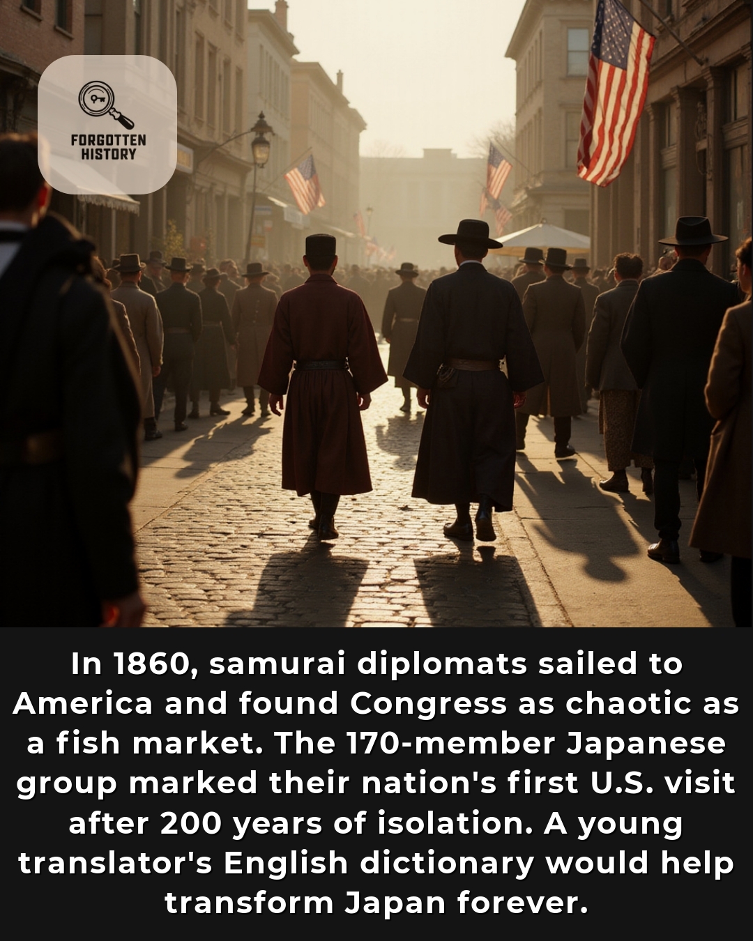 1**st Samurai Ambassadors to America, 1860. Historic Matthew Brady