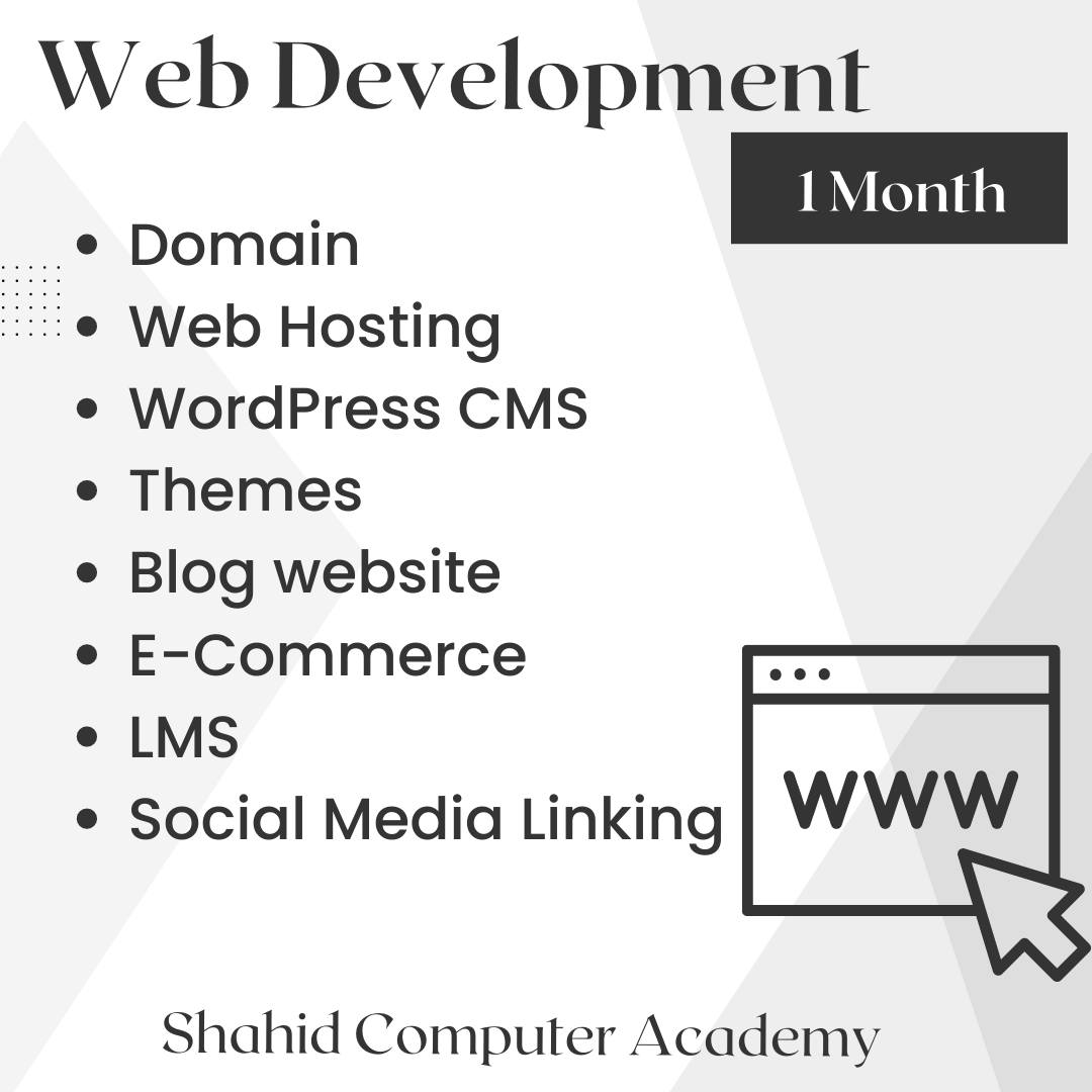 In this comprehensive course,... - Shahid Computer Academy | Facebook
