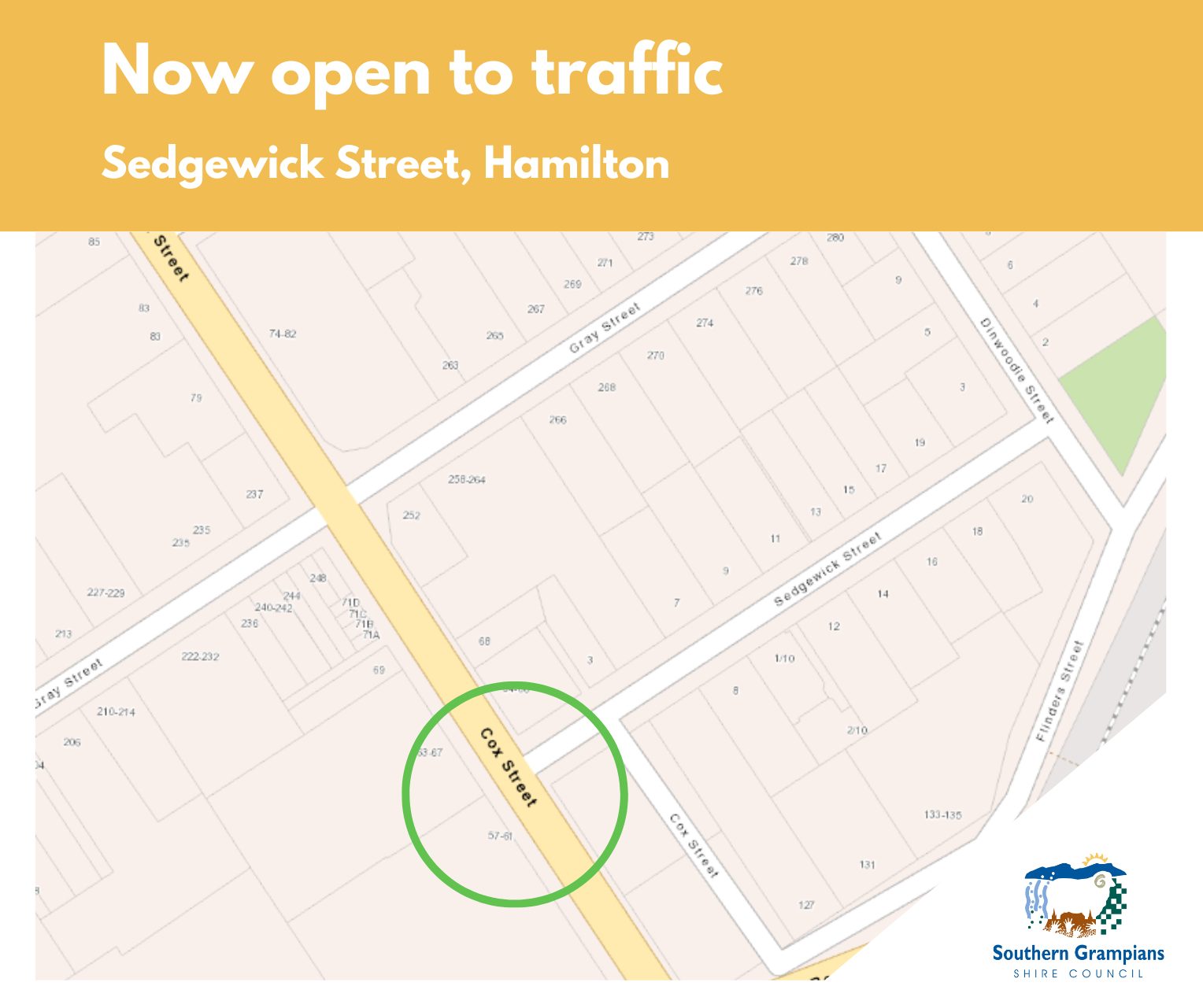 Southern - COX STREET REDEVELOPMENT - PROJECT UPDATE Sedgewick Street ...
