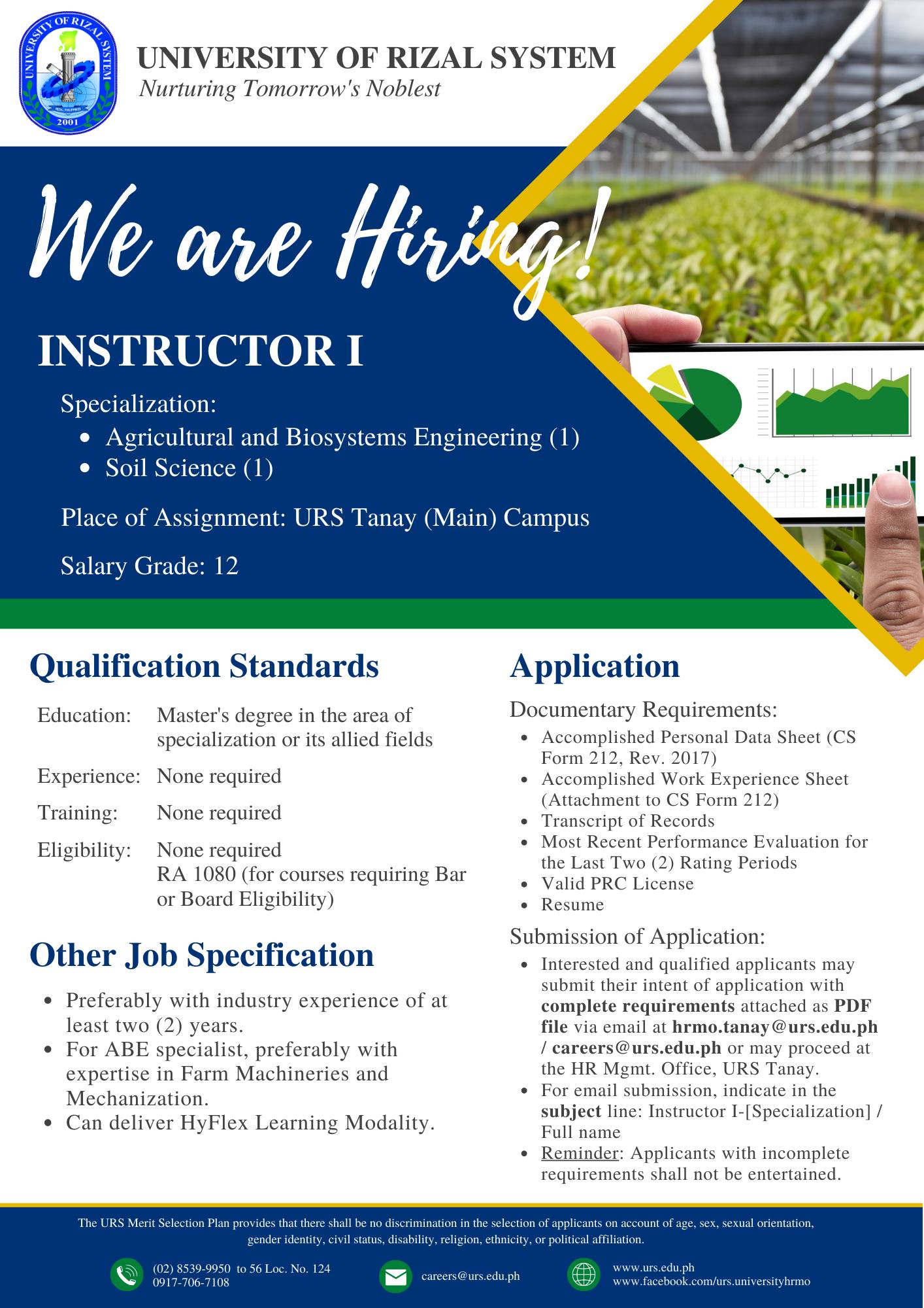 University - WE ARE HIRING! The University Human Resource Management ...