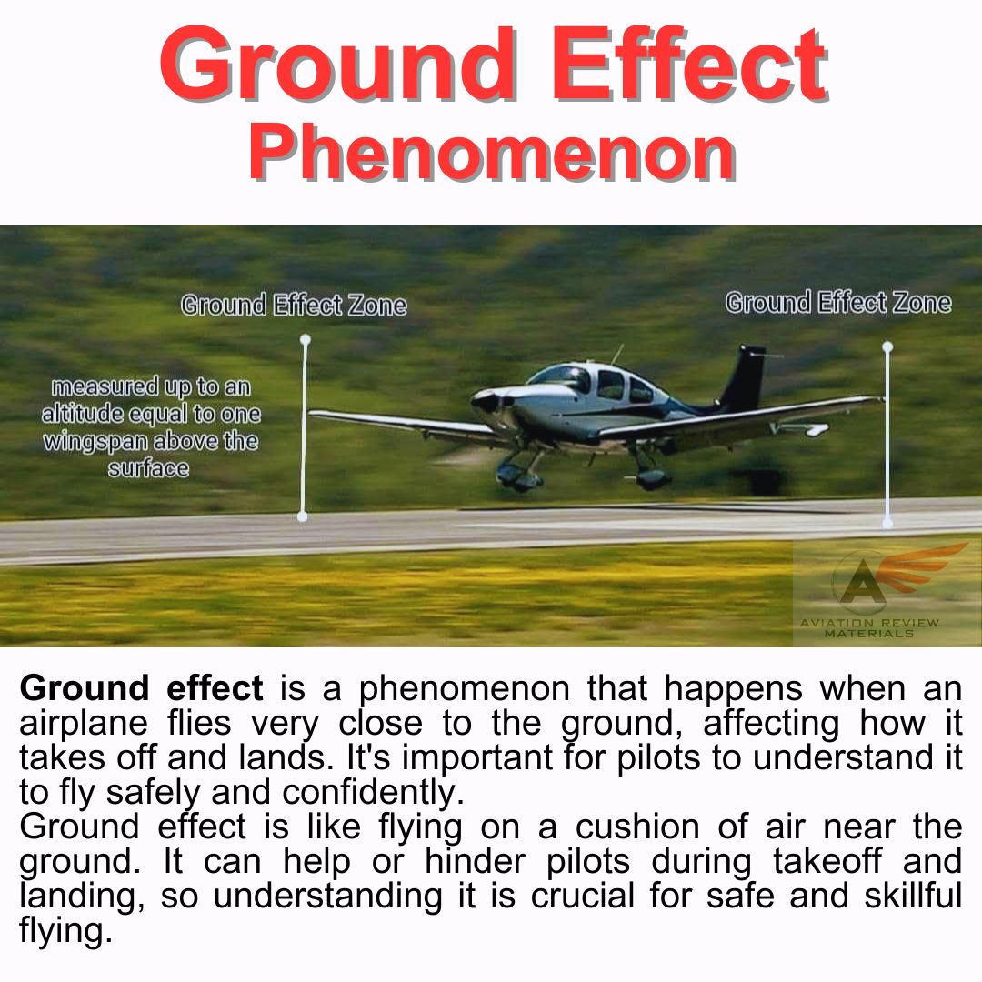 Ground effect plays a... - Aviation Review Materials | Facebook